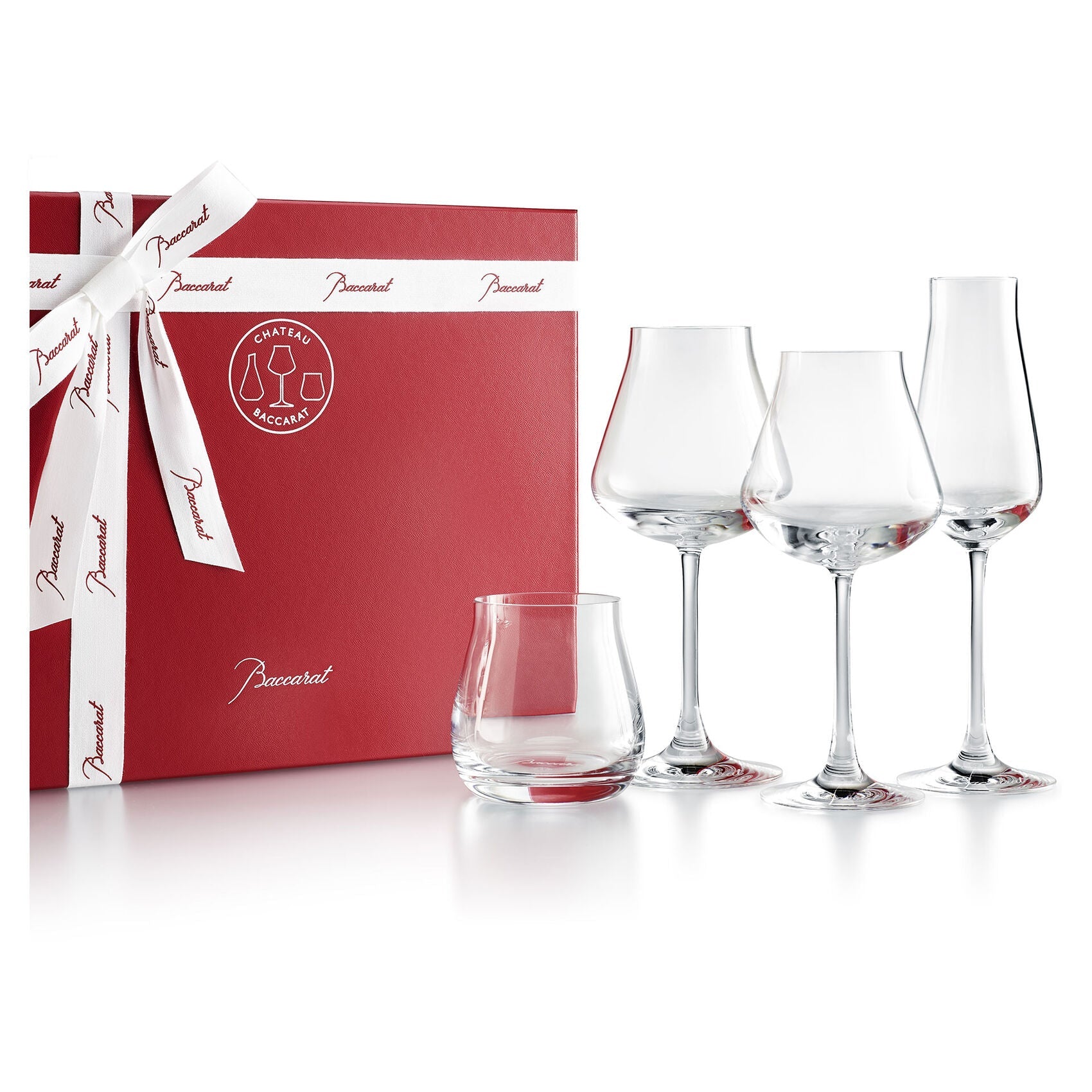 Premium Baccarat Degustation Crystal Wine Glasses Set of 4 - Elegant Stemware for Fine Dining, Wine Tasting & Special Occasions