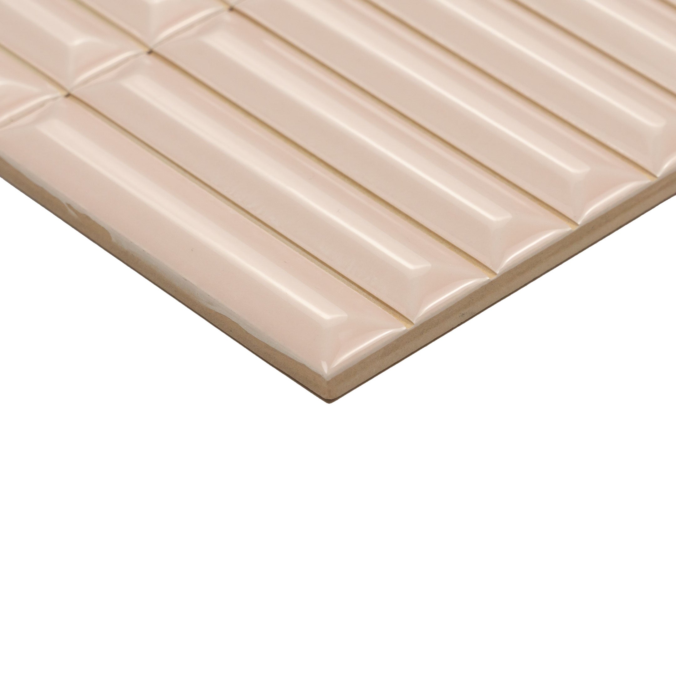 Hashira Curve Kit Kat Fluted Wall Tile - Decorative Ceramic Tiles for Kitchen Backsplash & Bathroom Accent Wall