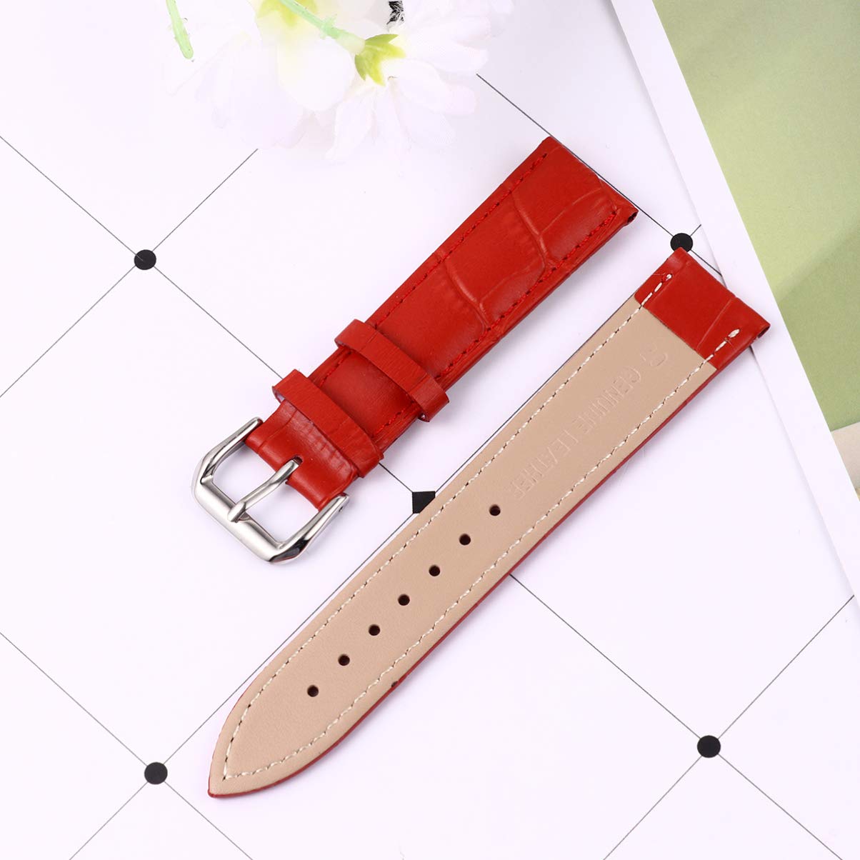 Hemobllo Stylish Women's Leather Watch Band Replacement - Adjustable Fashion Watch Strap for Apple Watch, Fitbit & More - Perfect for Work, Gym & Everyday Wear
