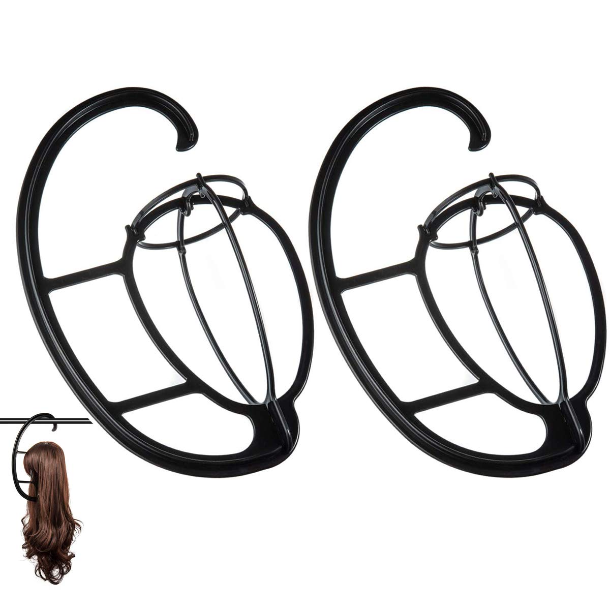 Dreamlover Adjustable Wig Stand for Drying & Styling - 2 Pack | Perfect for Salon, Cosplay & Wig Care at Home