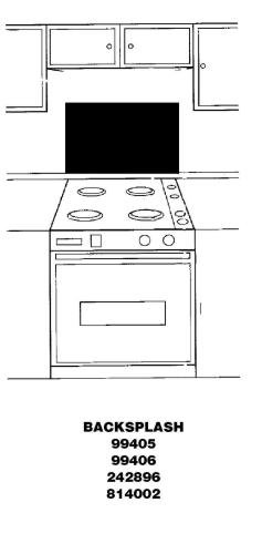 Genuine Whirlpool 814002 Stainless Steel Backsplash Oven Panel - Replacement Part for Kitchen Range & Stove - Perfect for Home Renovation & Appliance Repair