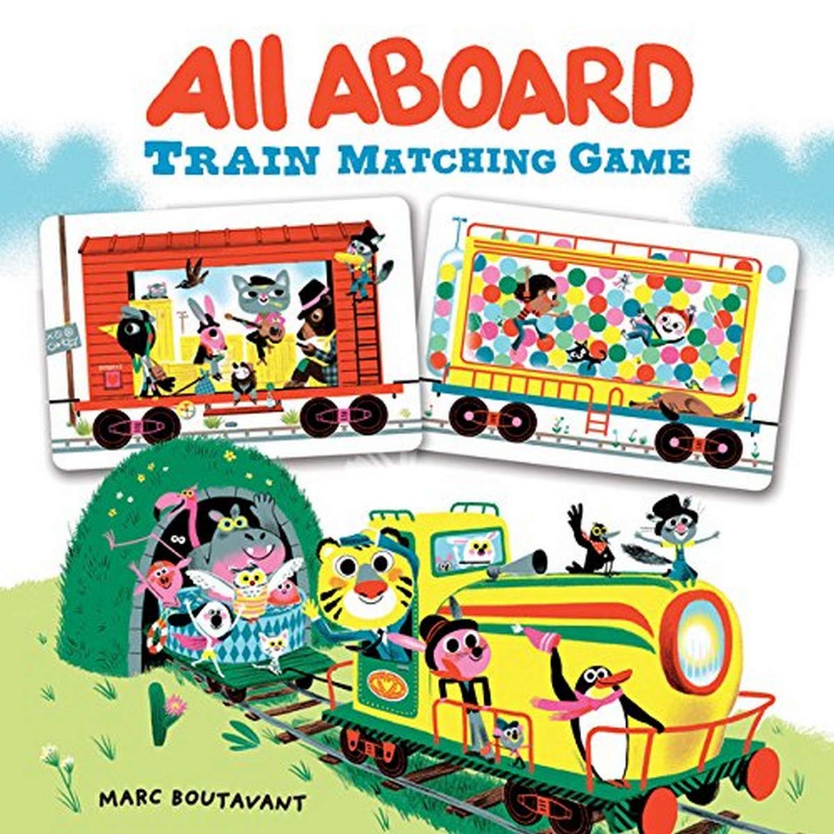 All Aboard Train Memory Matching Game for Kids & Adults - Fun Preschool Learning & Family Game Night Activity - Perfect for Toddler Education & Cognitive Development