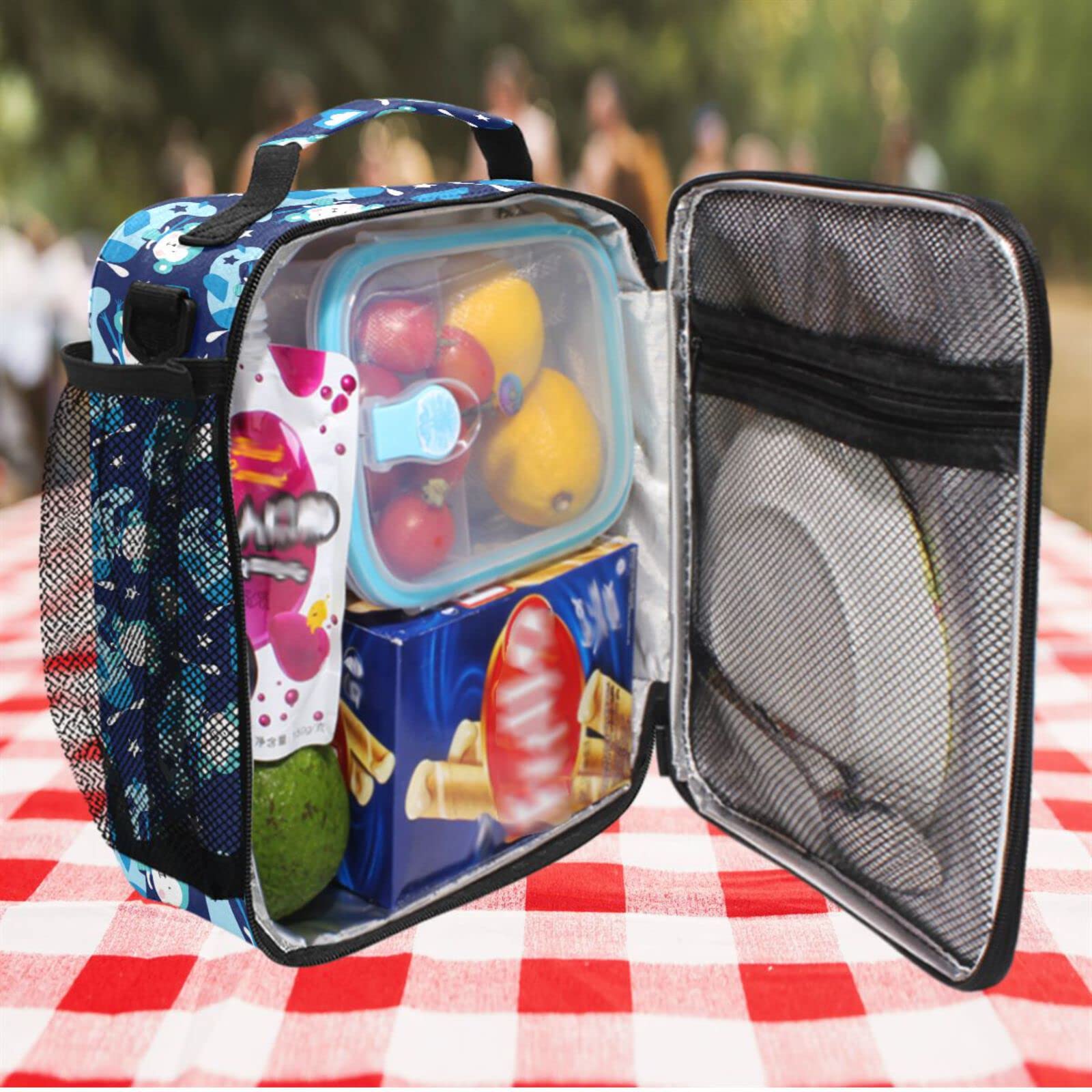 ZZXXB Insulated Lunch Bag - Reusable Thermal Cooler Tote with Shoulder Strap for School, Work, Picnic & Outdoor Travel | Leakproof Food Container for Students & Adults