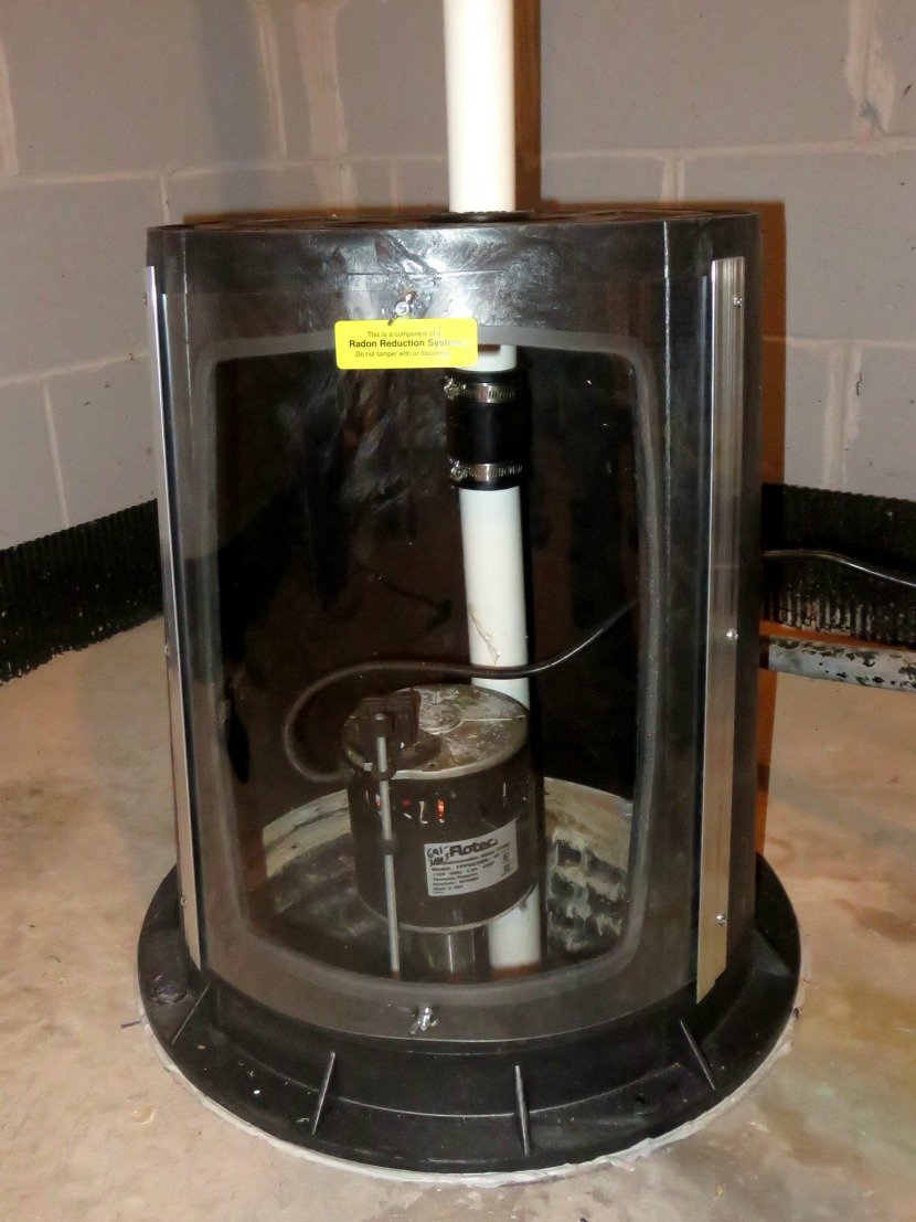 Radon Mitigation System Pedestal Sump Cover & Pipe Seals - Basement Waterproofing & Radon Gas Protection Solution for Homes