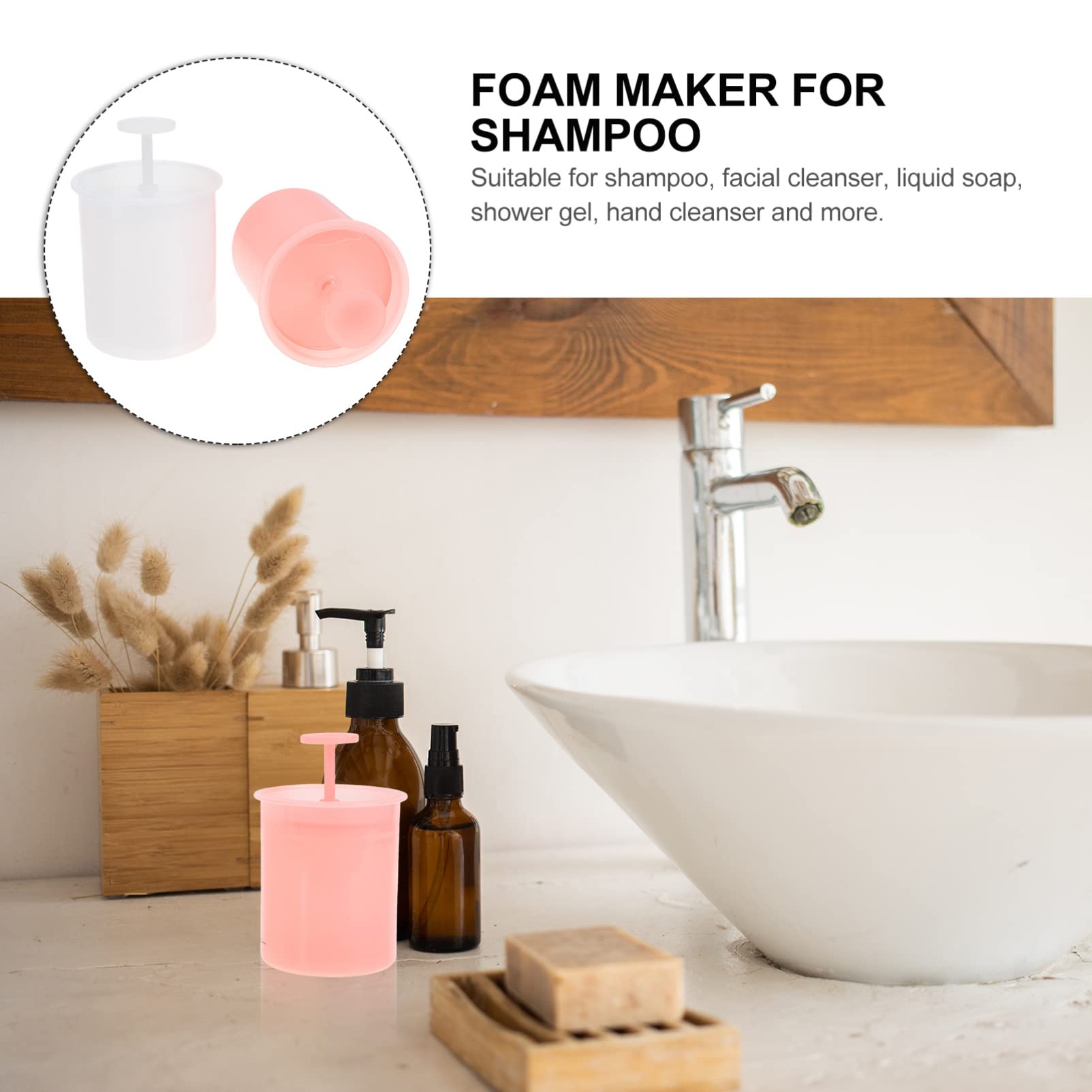 Uonlytech 4-Piece Marshmallow Whip Maker & Facial Foam Maker Set - Skin Care Bubble Maker for Gentle Face Wash | Perfect for Spa, Home Beauty Routine & Relaxation