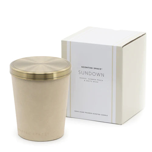 Premium 900g Leather Scented Candle by Apsley & Co - Handmade Soy Wax Candle for Home Decor, Romantic Ambiance & Relaxation - Perfect for Living Room, Bedroom & Spa Settings