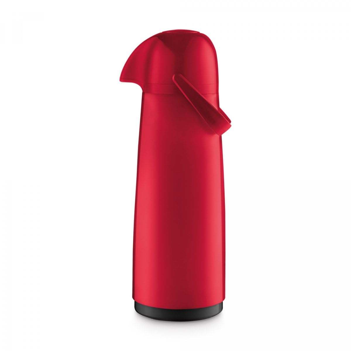 60 Oz Insulated Coffee Dispenser with Pump - Hot/Cold Beverage Carafe Keeps Drinks 6+ Hours - Airpot Thermos for Parties, Offices & Events (Red) - Perfect for Coffee, Tea, Juice & More