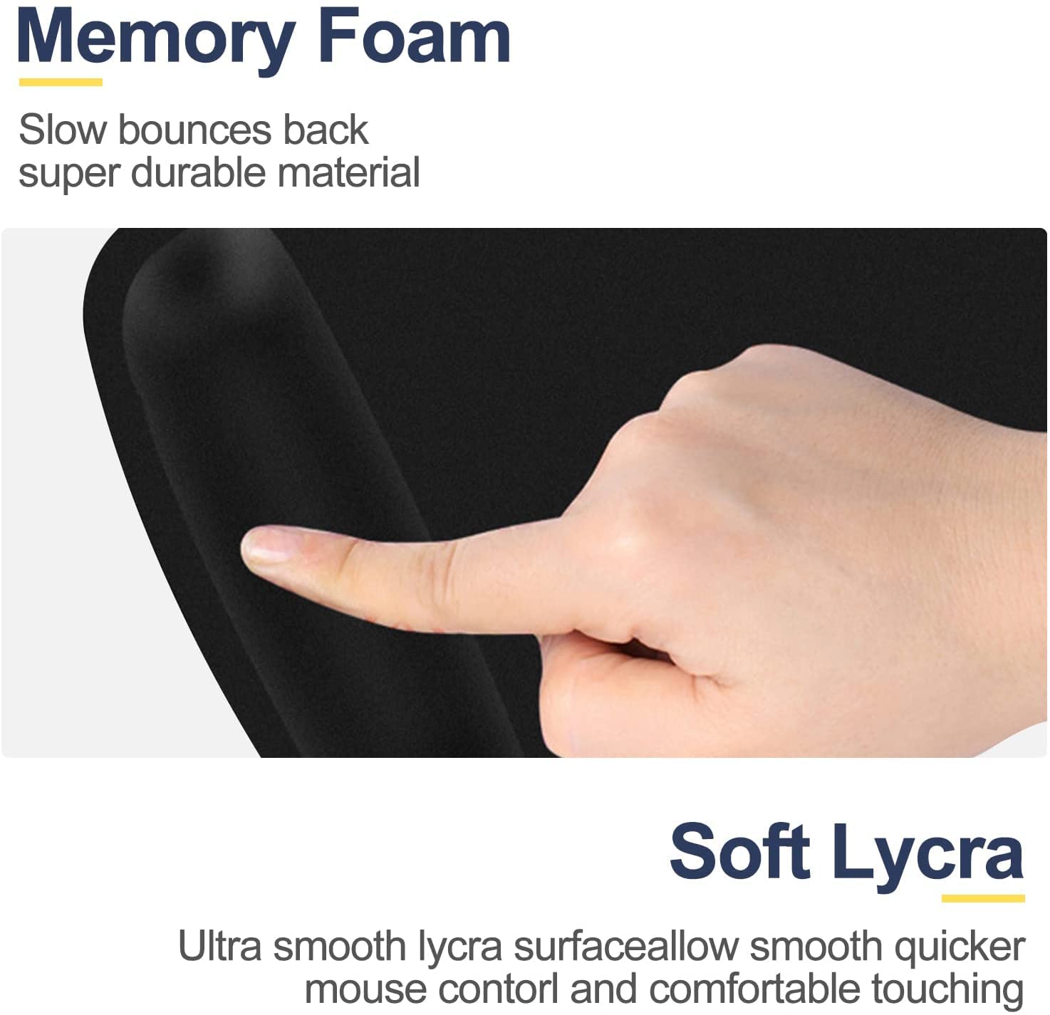 2Pcs Custom Photo Gaming Mouse Pad with Wrist Support - Non-Slip Rubber Base Ergonomic Mouse Mat for Office, Computer, Anime Fans - Perfect for Gaming, Work & Home Use