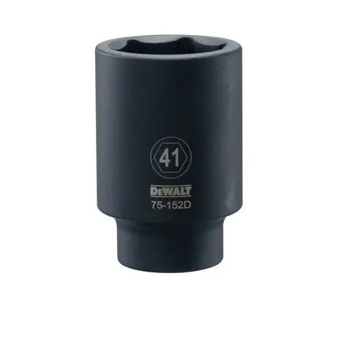 DEWALT DWMT75152OSP 3/4-Inch Drive 41mm Deep Impact Socket - Heavy Duty Impact Tool for Automotive Repair & Construction Work