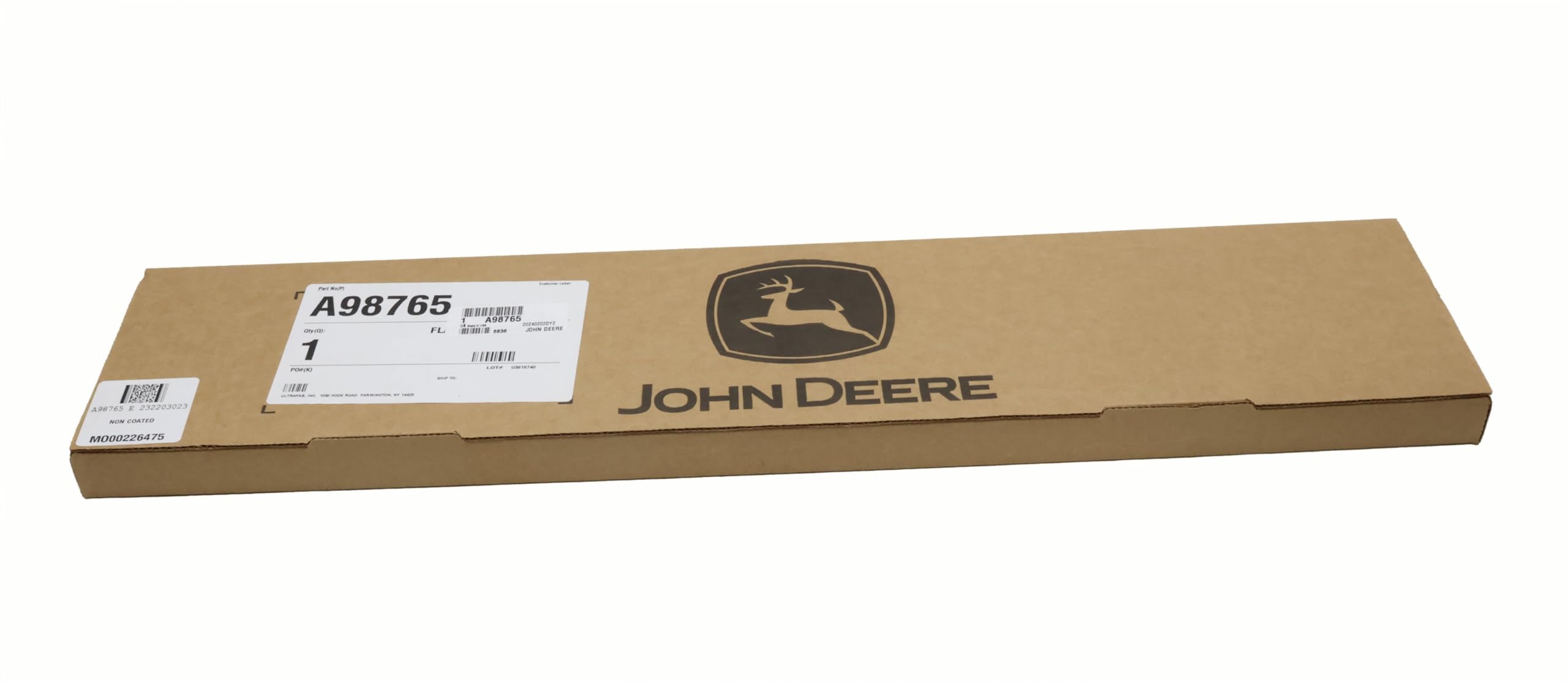 John Deere Original Equipment Brush Flat Belt - A98765 | Replacement Belt for Lawn Mowers & Tractors | Durable Outdoor Power Equipment Accessory