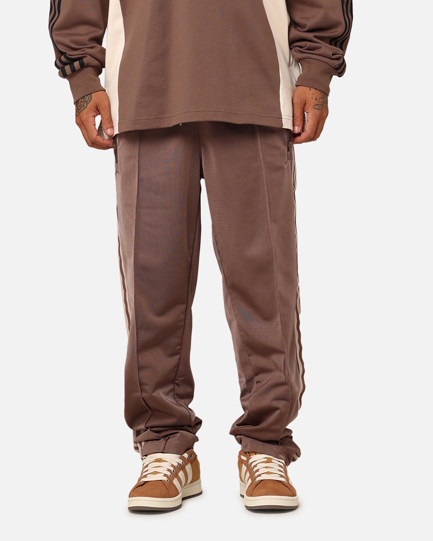 Adidas Archive Track Pants for Men - Earth Strata Color | Comfortable Athletic Joggers for Running, Gym & Casual Wear