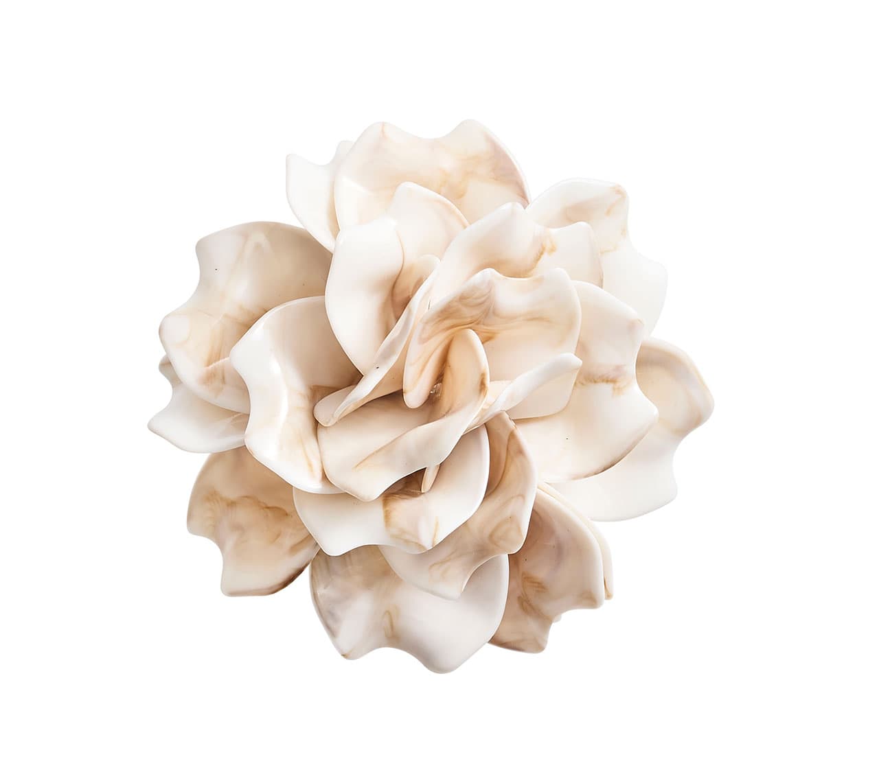 Ivory Dahlia Napkin Rings Set of 4 - Elegant Floral Table Decor for Wedding, Dinner Party & Holiday Table Setting