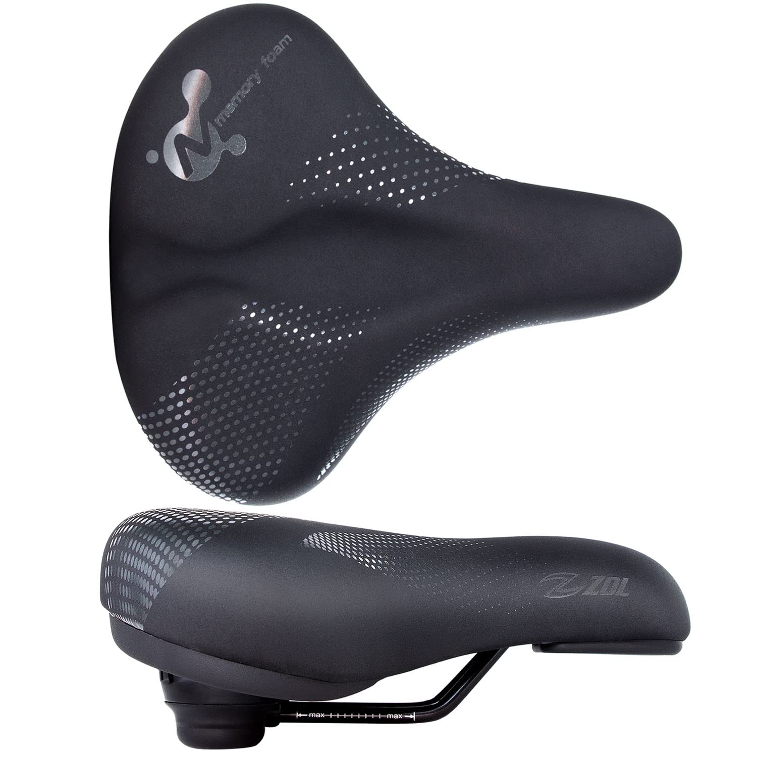 ZOL Comfortable City Bike Saddle - Ergonomic Design for Urban Cycling | Perfect for Commuting, Leisure Rides & Daily Exercise