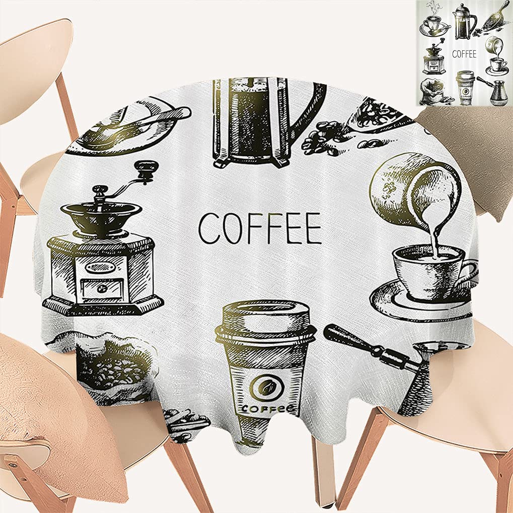 Lakabara Vintage Coffee Tablecloth - 36