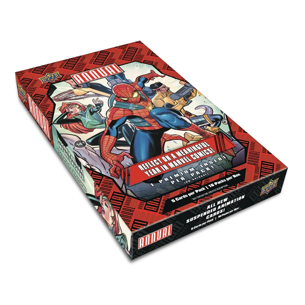 2024 Upper Deck Marvel Annual Hobby Box - 24 Packs of Trading Cards for Collectors - Perfect for Marvel Fans, Card Trading, and Investment
