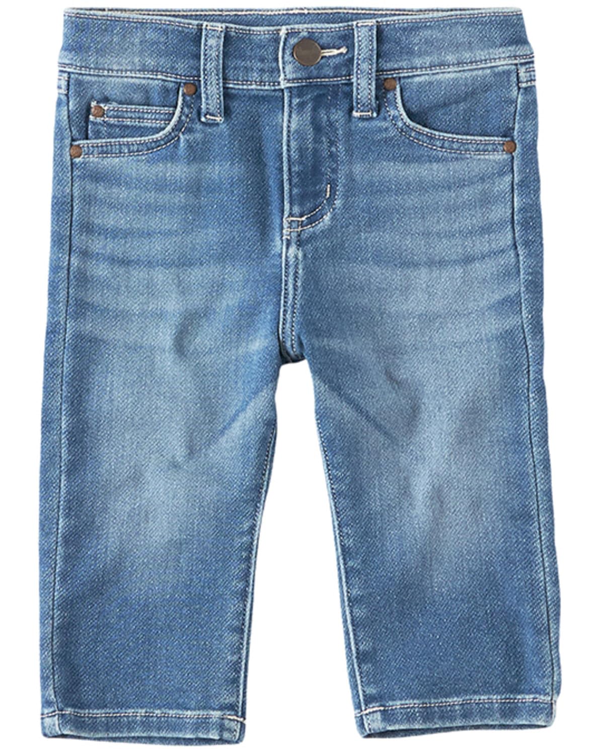 Wrangler Infant Boys' Medium Wash Bootcut Jeans - Soft Denim Pants for 12 Month Old Baby | Comfortable & Durable for Playtime, Daycare & Family Outings