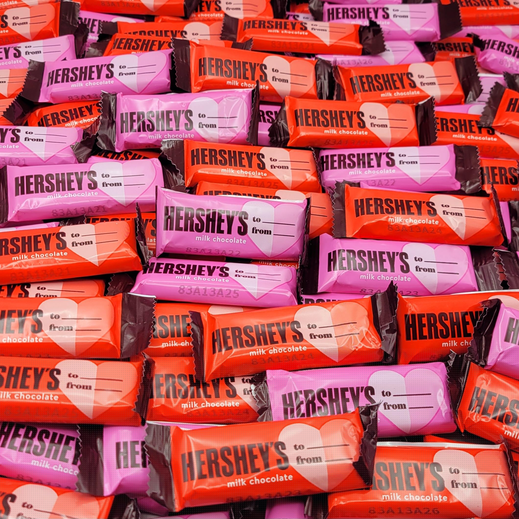 Hershey's Milk Chocolate Mini Bars - 2 Pound Bulk Bag, Individually Wrapped Valentine's & Mother's Day Candy Gift for Her | Perfect for Party Favors, Office Treats & Holiday Gifting