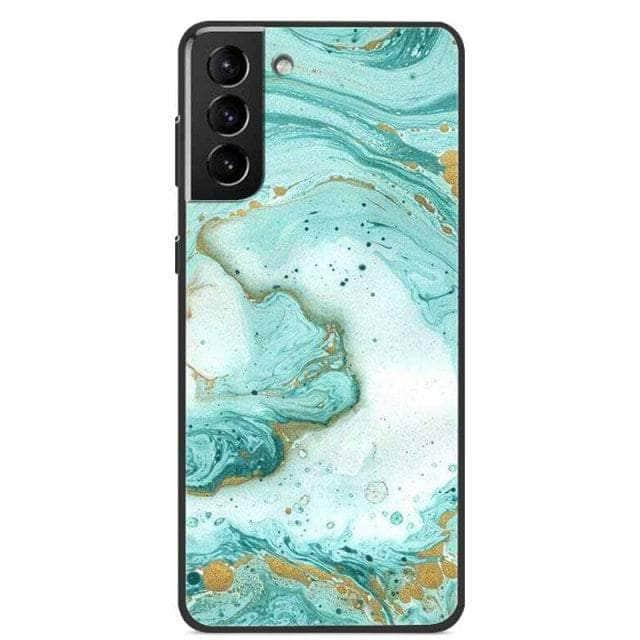 Premium Marble Soft Silicone Phone Case for Samsung Galaxy S22 - Slim Protective Cover with Anti-Slip Grip for Everyday Use & Travel