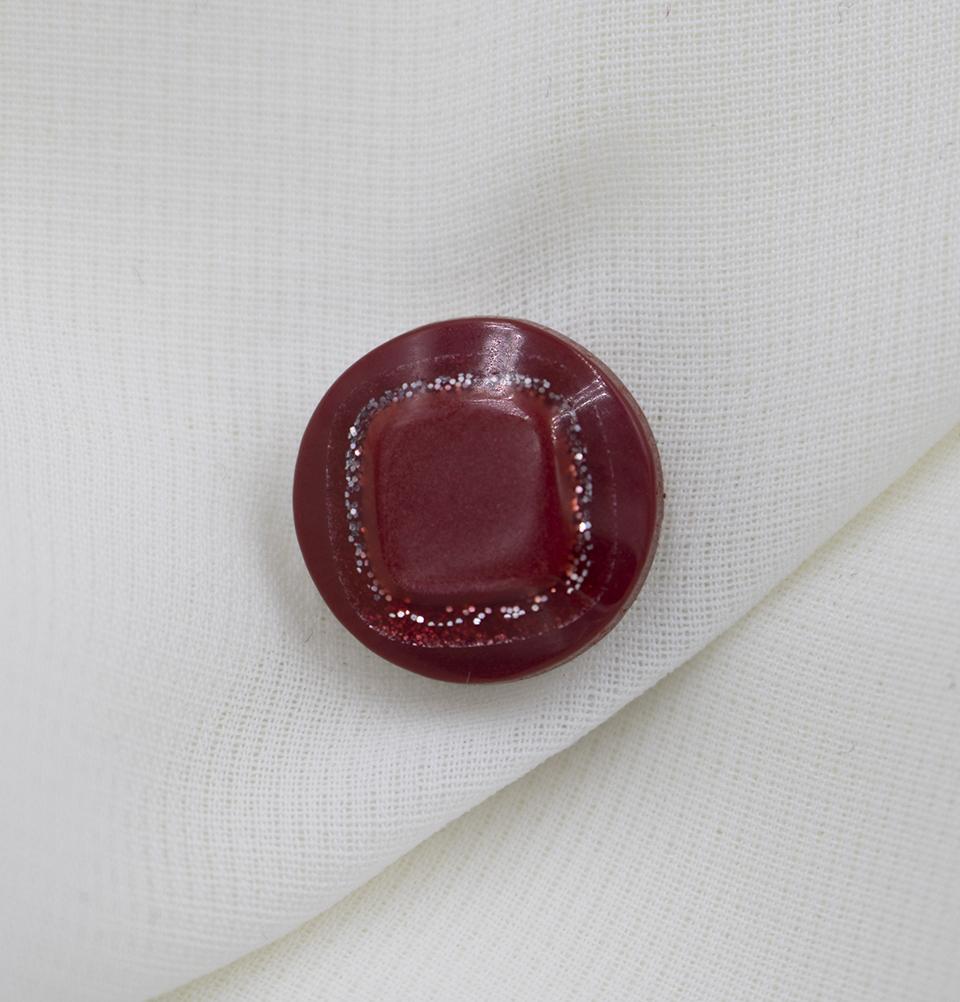 Diamante Magnetic Hijab Pin - Red | Stylish & Secure Headscarf Accessory for Women | Perfect for Daily Wear, Work, and Special Occasions