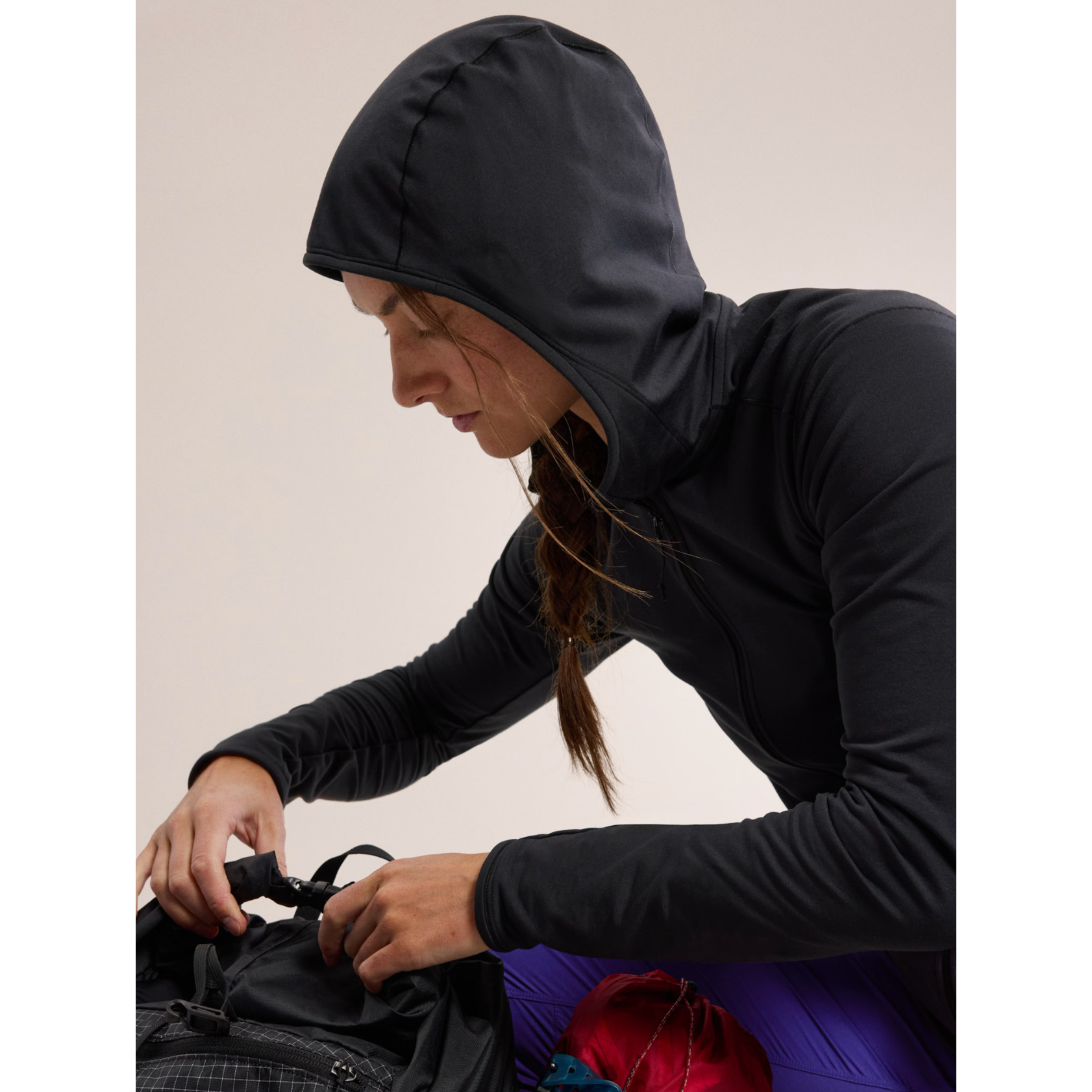 Arc'teryx Women's Kyanite LT Hoody - Lightweight Fleece Jacket for Hiking & Outdoor Activities | Water-Resistant & Breathable Mid Layer for Cold Weather