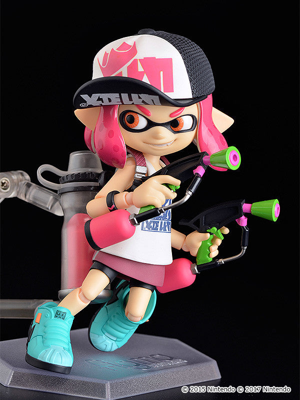 Figma #400 DX Splatoon Girl Inkling Action Figure - Collectible Anime Model for Gaming Fans & Decor