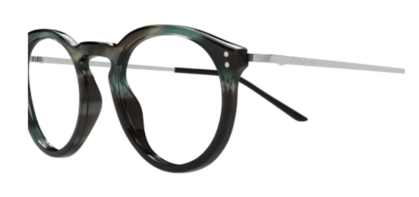 Gucci GG1710O 004 Havana/Silver Round Men's Eyeglasses - Classic Designer Frames for Men | Perfect for Business, Casual & Everyday Wear