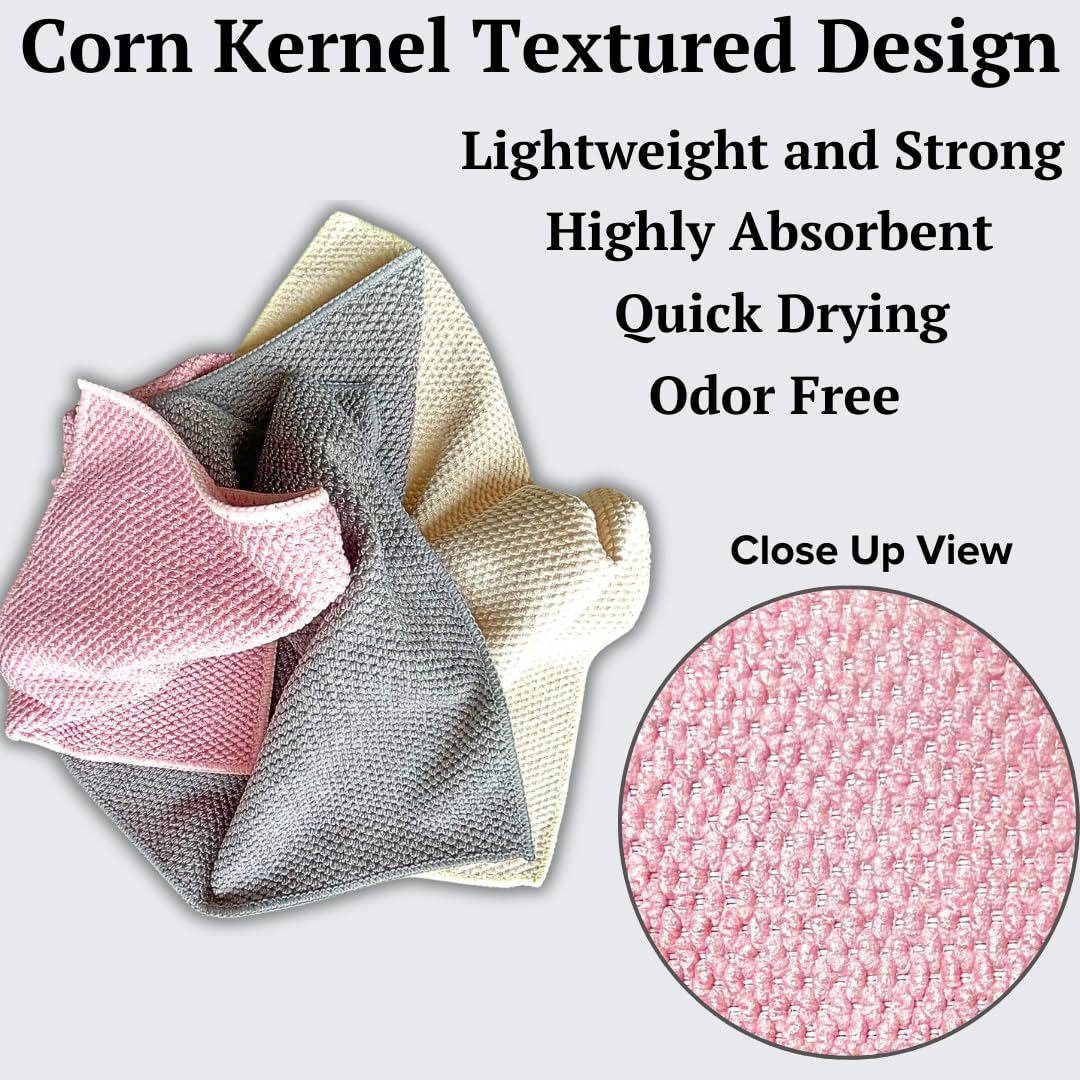 Premium Microfiber Cleaning Cloths - 12
