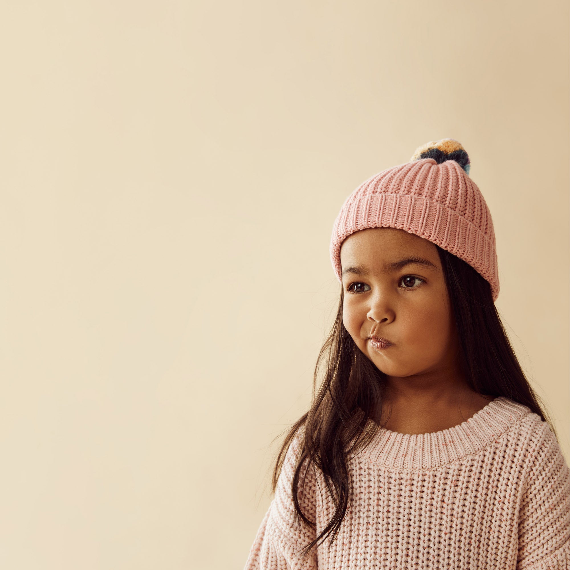Rainbow Organic Cotton Knitted Beanie - Soft Warm Winter Hat for Women & Men - Perfect for Outdoor Activities, Skiing, Hiking, and Cold Weather Fashion