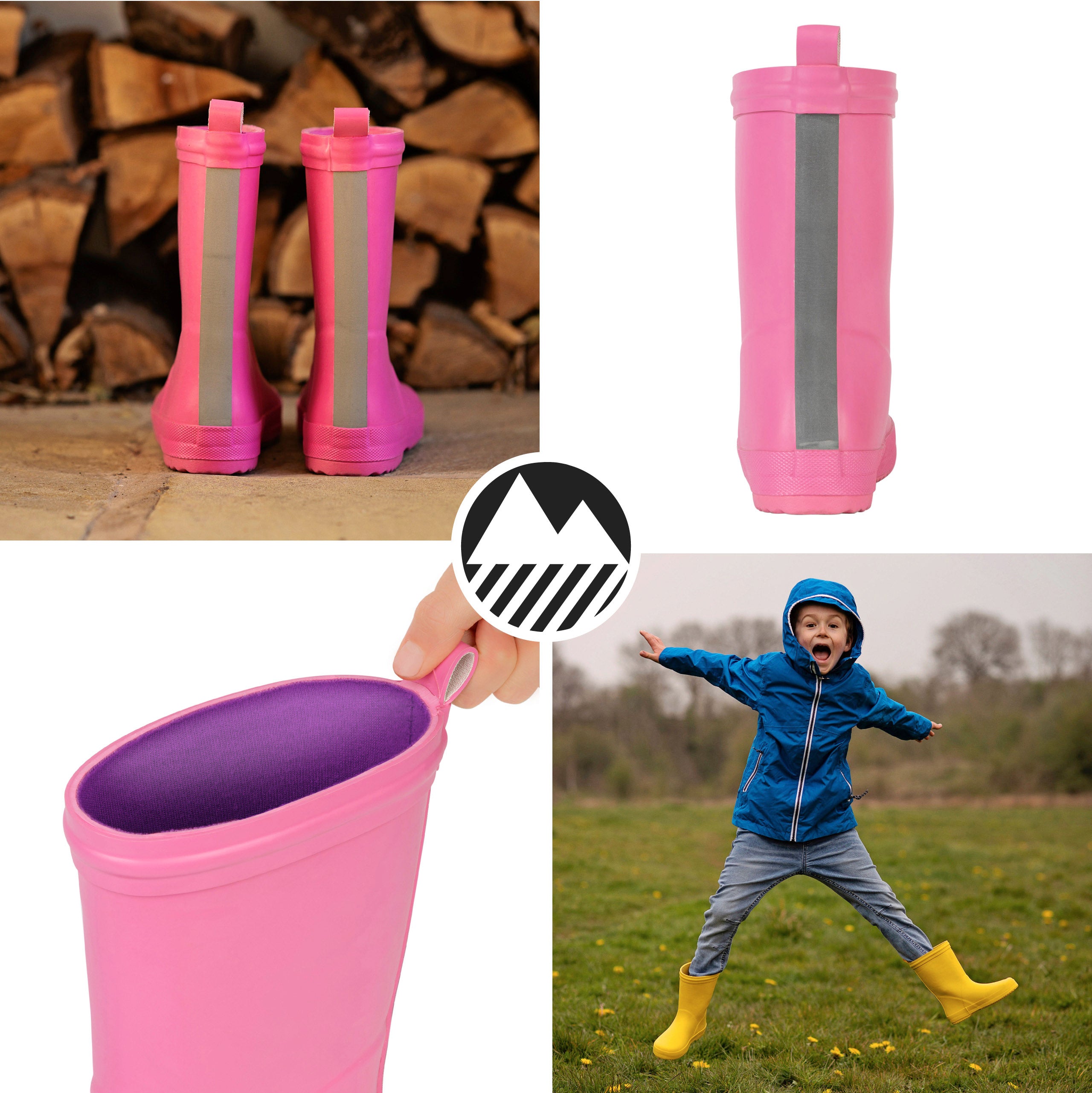 Kids' Waterproof Wellington Boots - Durable Rain Boots for Boys & Girls - Perfect for Outdoor Play, Puddles & Gardening
