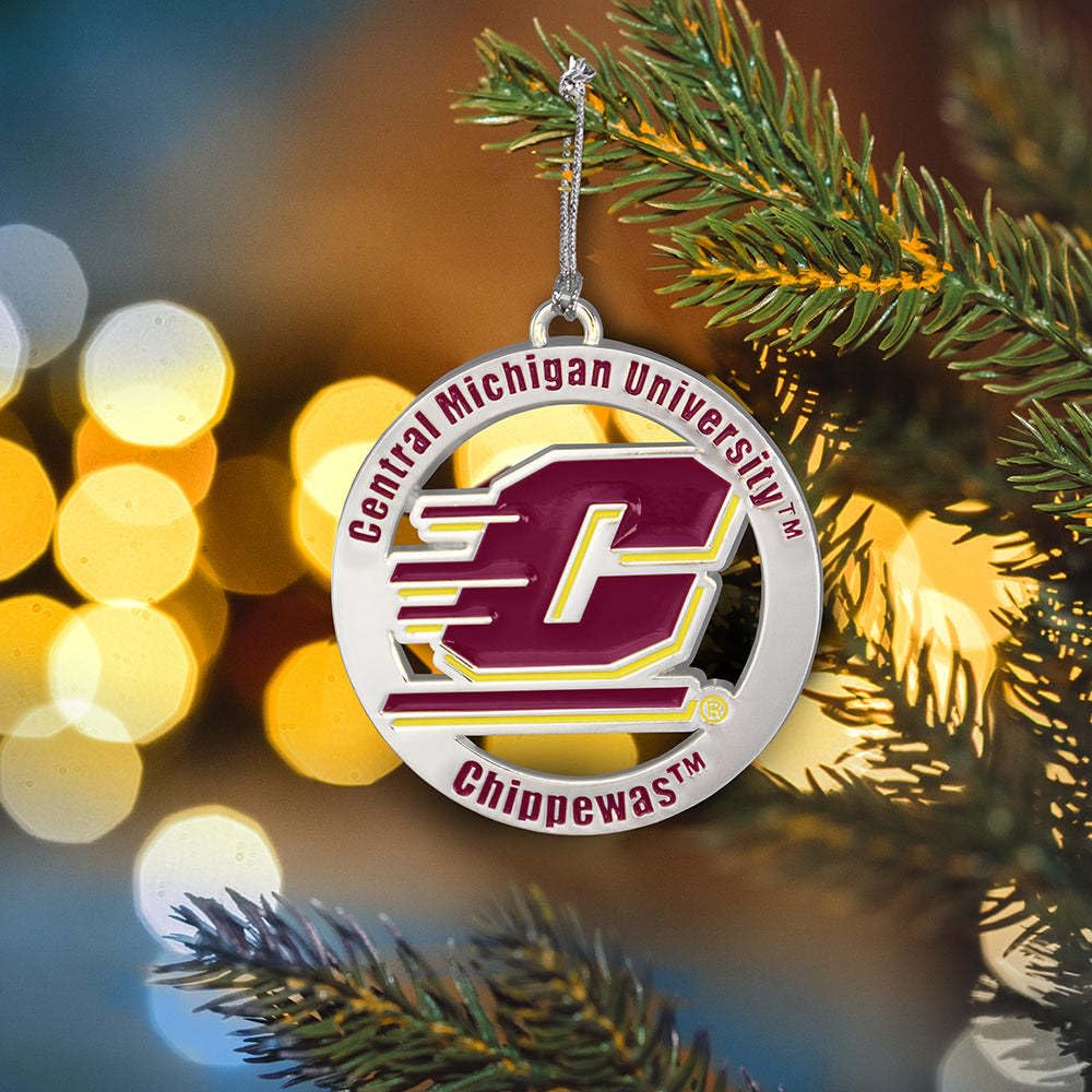 NCAA Central Michigan Chippewas Christmas Ornament - Team Spirit Holiday Decor for Fans | Perfect for Tree Decorations, Gift Giving & College Memorabilia Display