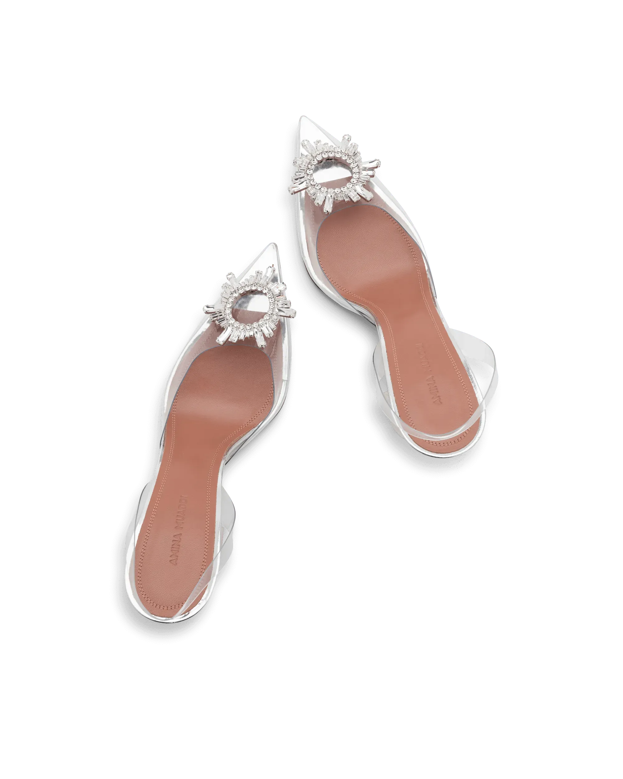 Begum Glass Sling Pumps - Elegant Women's Heeled Sandals for Party, Wedding & Evening Events | Comfortable & Stylish Summer Dress Shoes