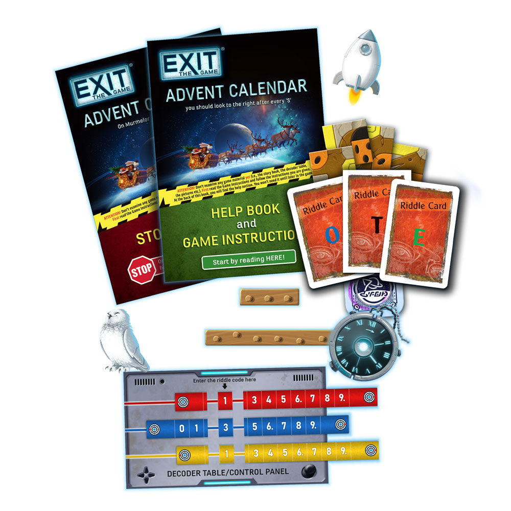 EXIT: The Game Advent Calendar - The Intergalactic Race | Escape Room Puzzle Game for Adults & Teens | Perfect for Holiday Gifts & Family Game Nights | Coming Summer 2025