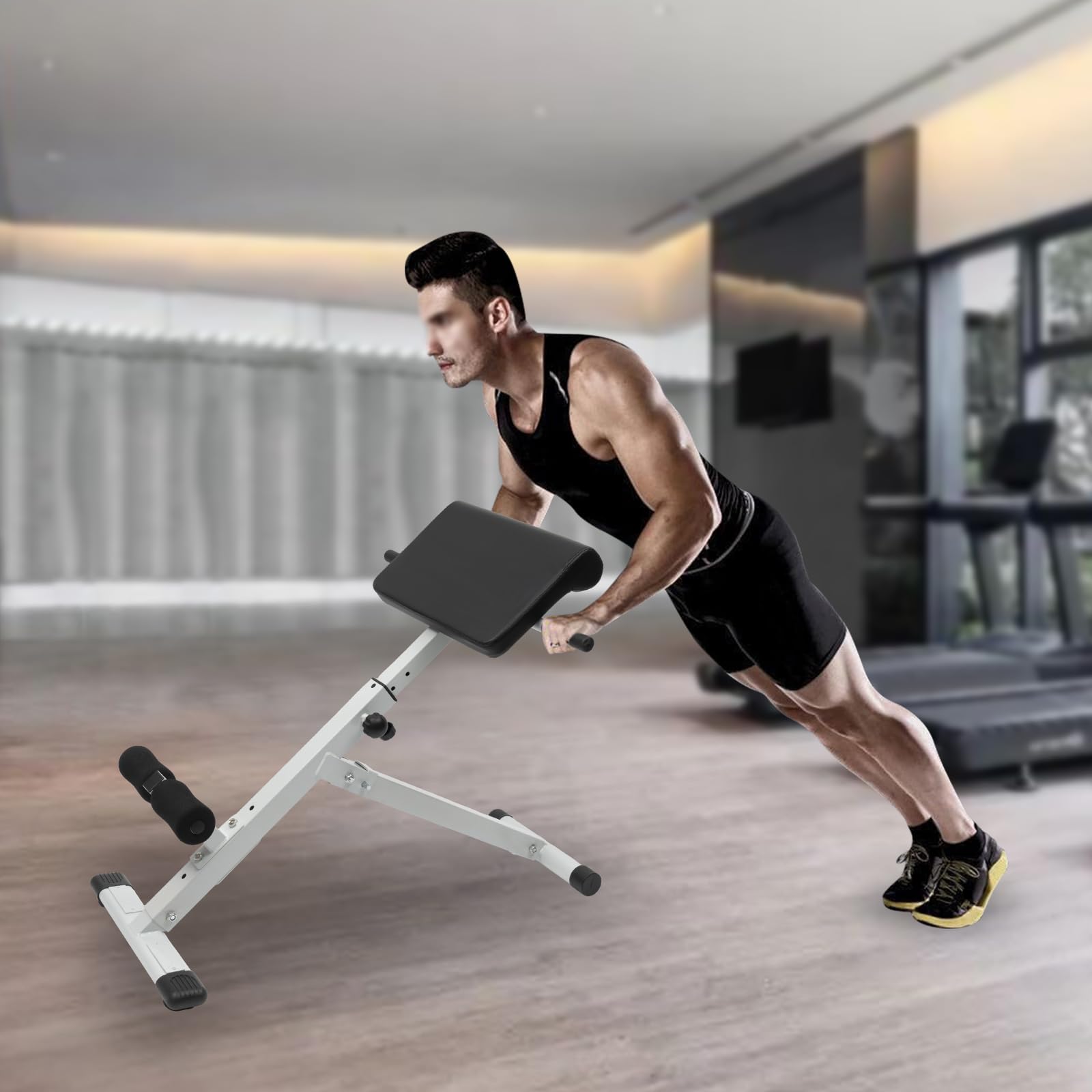 Adjustable Folding Hyperextension Bench Roman Chair - 39-45