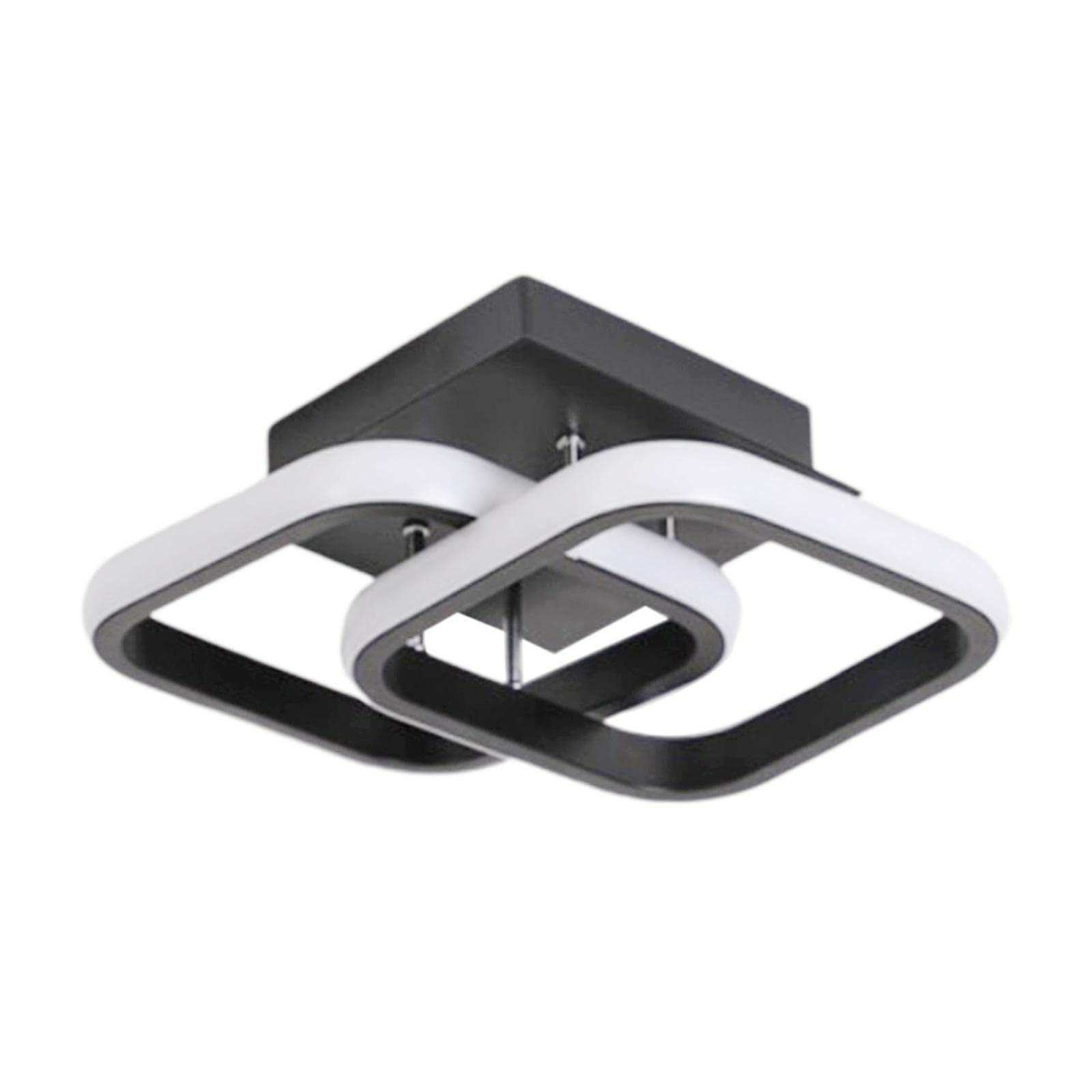 FAKEME Modern Minimalist LED Dimmable Ceiling Light Fixture - Elegant 3-Light Pendant Lamp for Dining Room, Living Room, Hallway & Cloakroom Decor - Black | Perfect for Home Lighting, Interior Design & Ambient Illumination