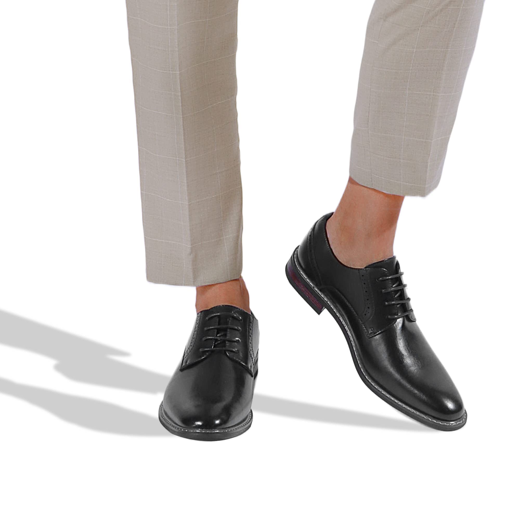 Premium Men's Dress Shoes - Formal Cap Toe Oxford Business Shoes for Men | Comfortable Leather Business Attire & Wedding Shoes for Office, Party & Special Occasions