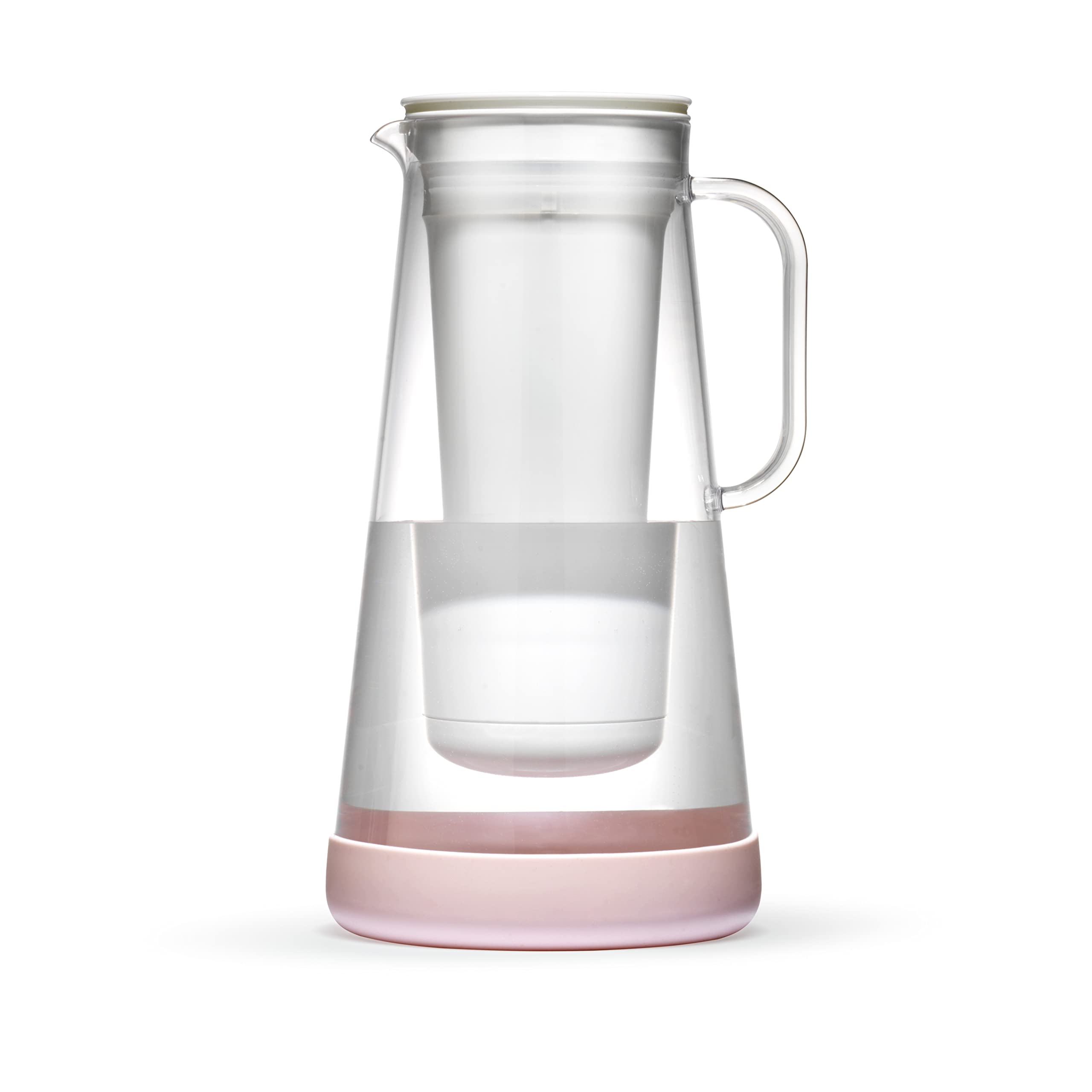 LifeStraw Home Water Filter Pitcher with Silicone Base – 7 Cup Capacity for Clean Drinking Water at Home, Office, or Travel
