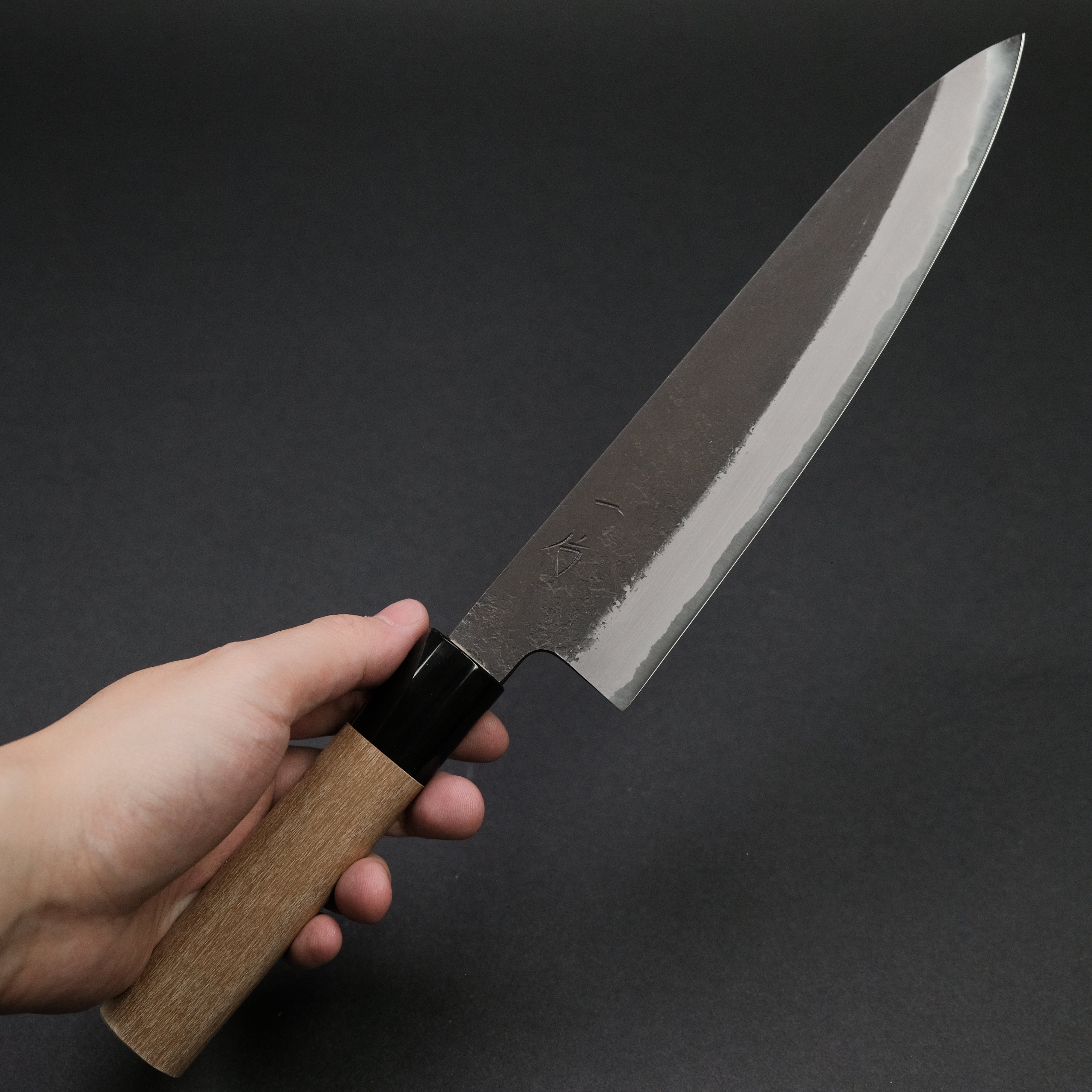 Hitohira Hinode Nashiji White #2 Stainless Clad Gyuto 210mm Japanese Chef Knife with Ho Wood Handle - Perfect for Slicing, Dicing & Precision Cooking