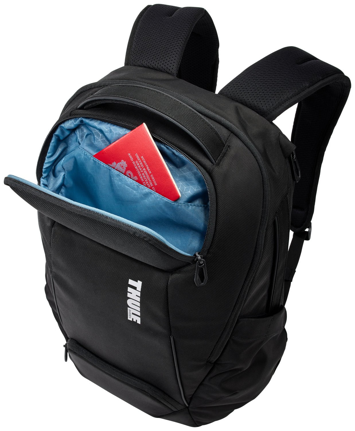 Thule Accent Backpack 28L - Lightweight Water-Resistant Hiking Backpack for Men & Women, Black - Perfect for Travel, Commuting & Outdoor Adventures