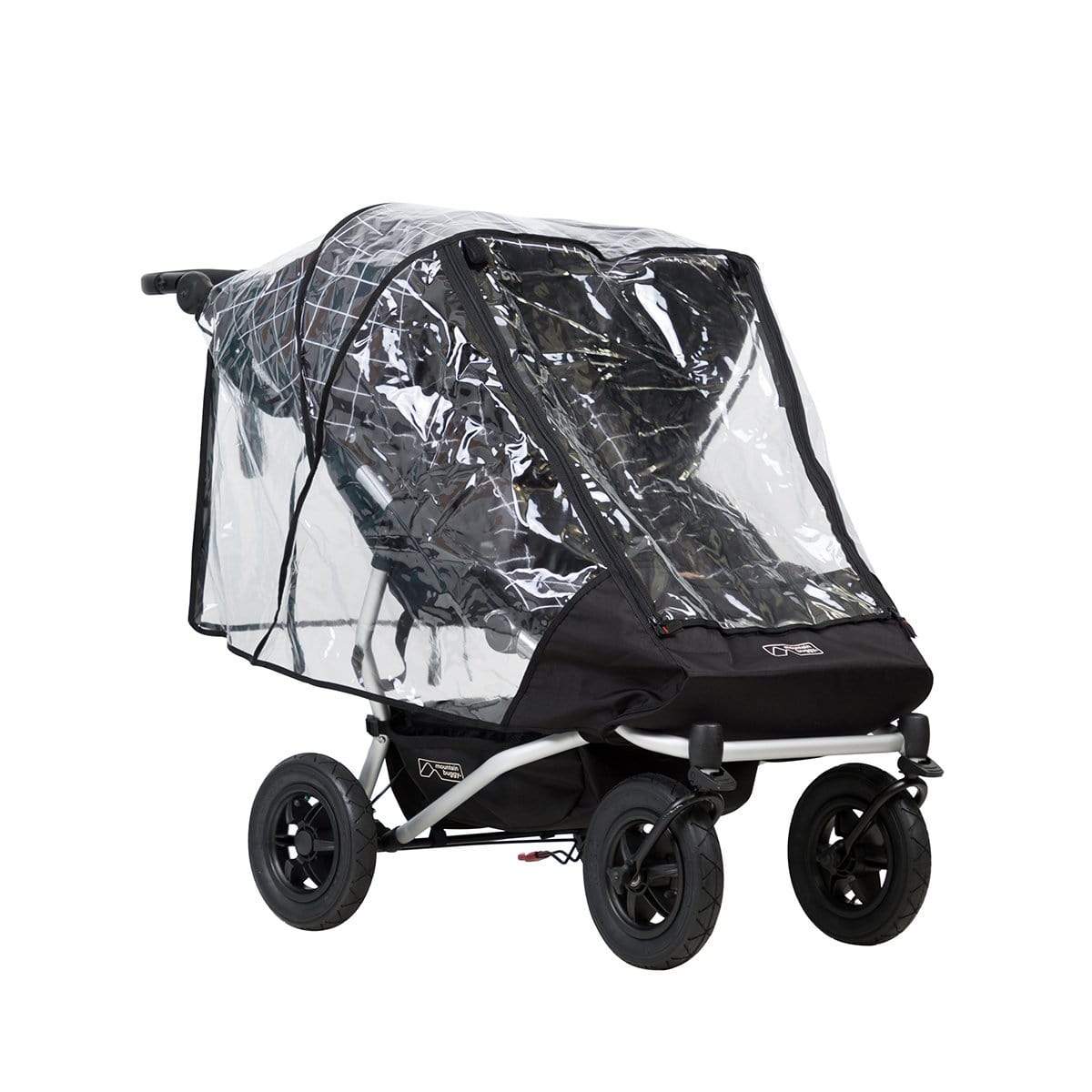Mountain Buggy Duet Storm Rain Cover - Waterproof Stroller Rain Shield for Baby Carriage - Perfect for Outdoor Walks, Hiking, and Inclement Weather Protection