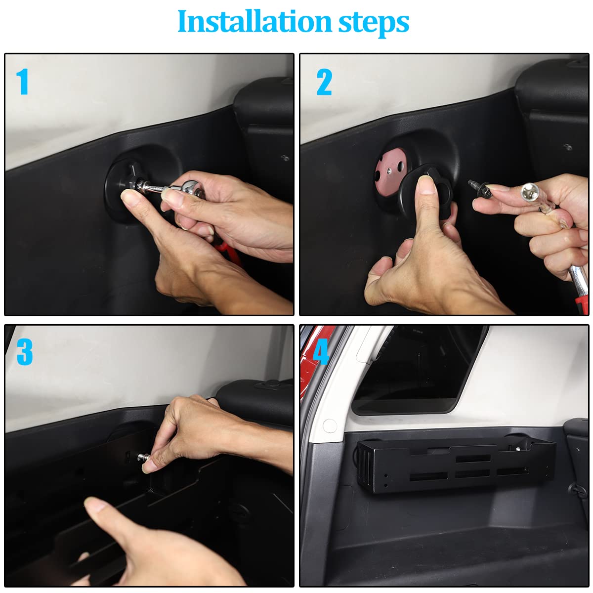 HappyHorse Trunk Organizer for Toyota FJ Cruiser 2007-2021 - Left Side Storage Box A | Car Accessories for SUV Cargo Management & Road Trip Organization