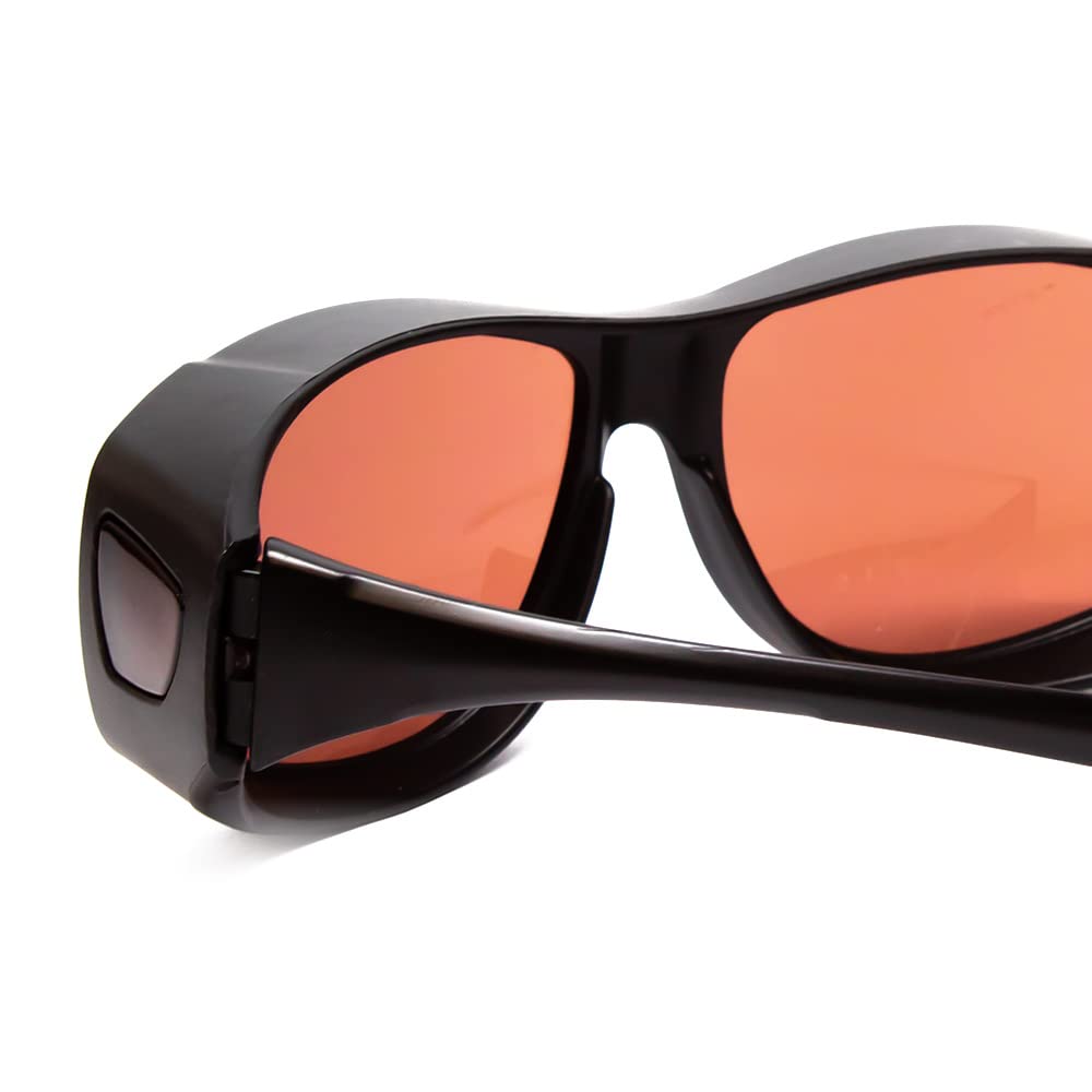 Calabria 7664 Night Driving Fitover Sunglasses for Men & Women - UV Protection, Durable Over-Prescription Glasses - Perfect for Night Driving, Outdoor Activities & Everyday Wear