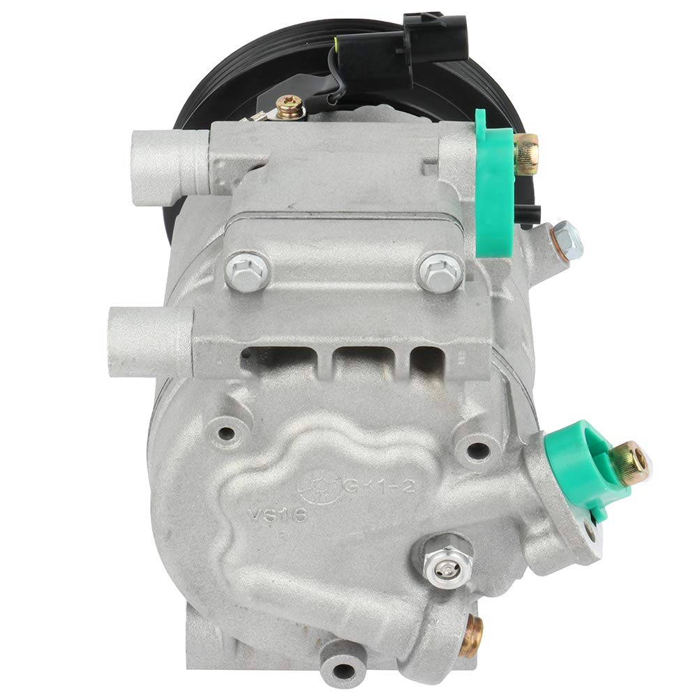 ECCPP AC Compressor for 2006-2012 Dodge Attitude 1.6L & 2006-2009 Hyundai Accent 1.6L - A/C Compressor with Clutch - Perfect for Summer Cooling & Car AC Repair