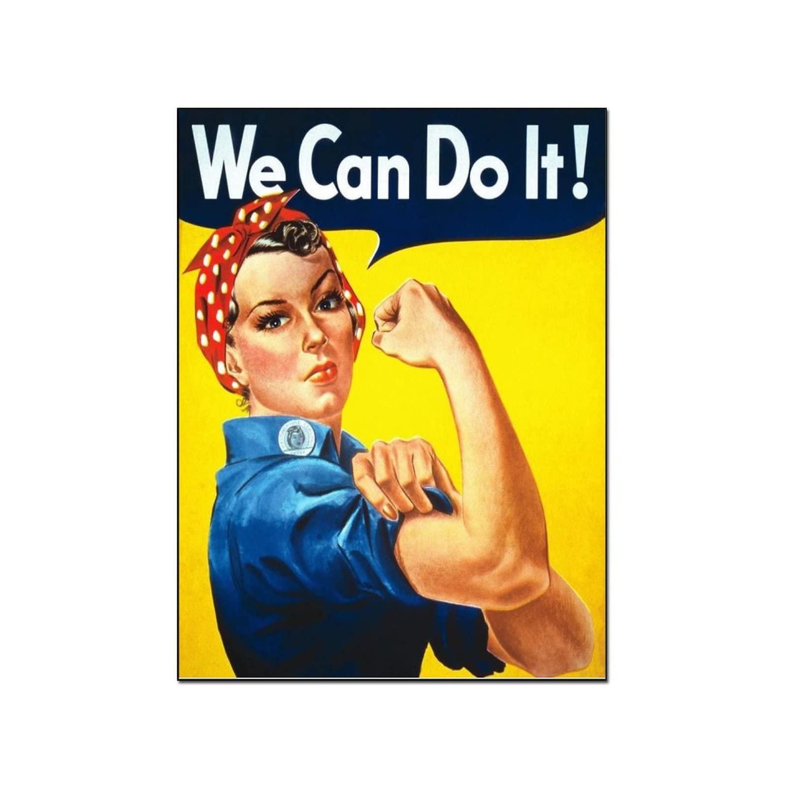Vintage WWII Women's Representative Wall Art Posters - Classic 8x10 Inch (20x26cm) Canvas Prints for Home Decor, Bedroom, Living Room & Office - Perfect Gift for History Lovers & Retro Style Enthusiasts