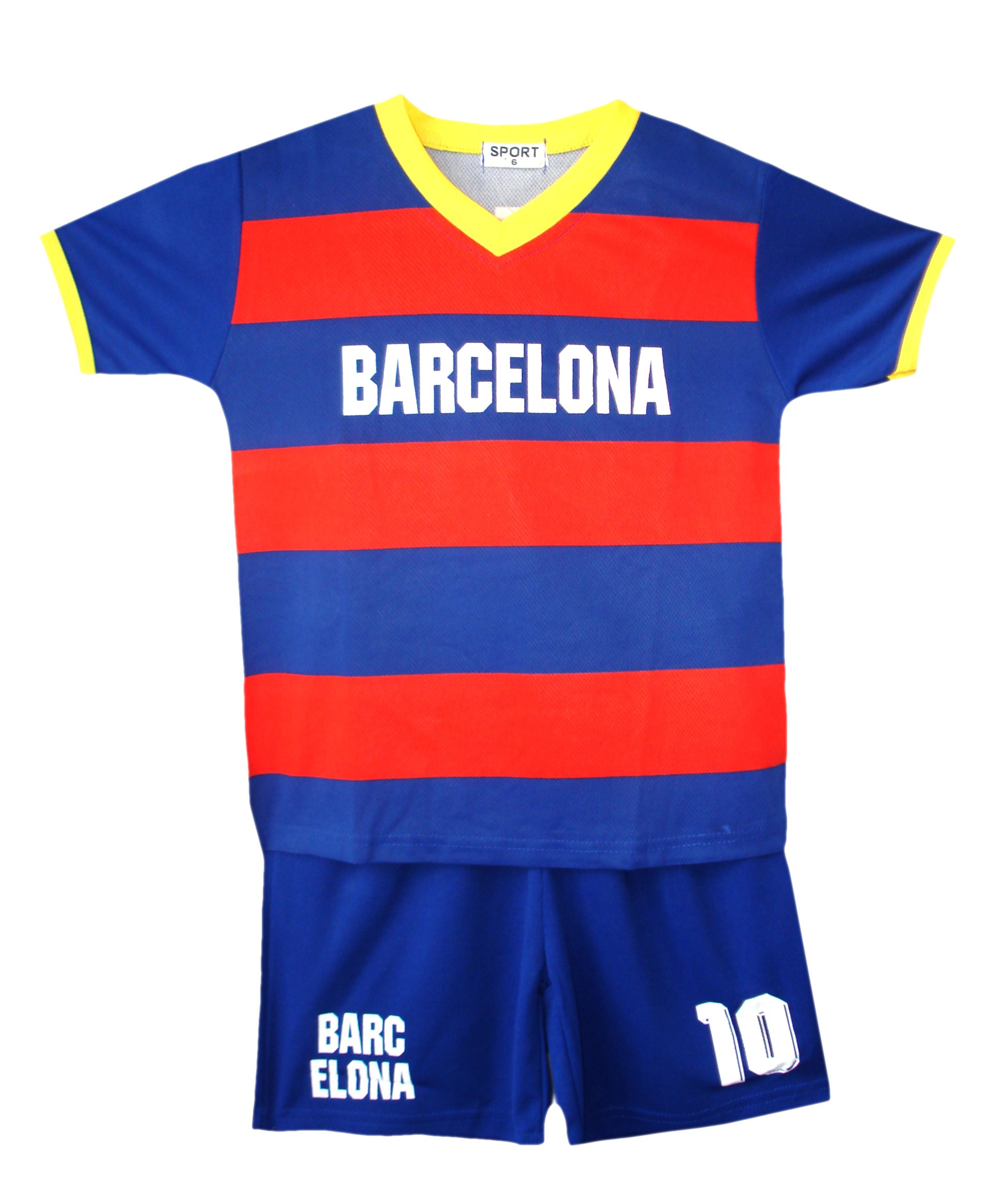 **Boys Girls Football Kit Set - Short Sleeve Jersey & Shorts for Kids Age 2-14 - Summer Sports Uniform for Youth Soccer Training & Games**