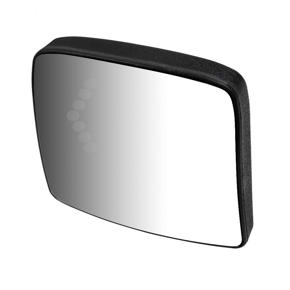 Heated Towing Mirror Glass Pair for 1997-2010 International 9200 9400i 9900i Trucks - Wide Angle Lower Rearview Mirror with Right & Left Side Mirrors - Perfect for Enhanced Visibility While Towing & Night Driving