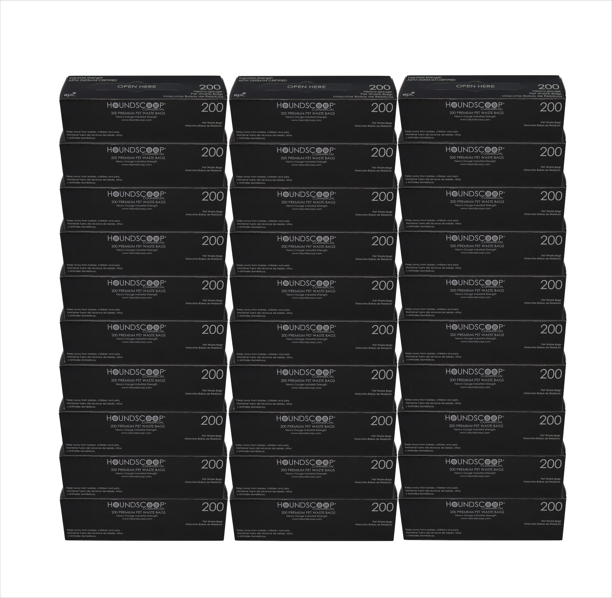 6000 Pet Waste Bags on Roll (30 Rolls x 200 Bags) - Durable Dog Poop Bags for Waste Stations | HOA, Residential & Commercial Use | Perfect for Park, Yard & Public Area Cleanup