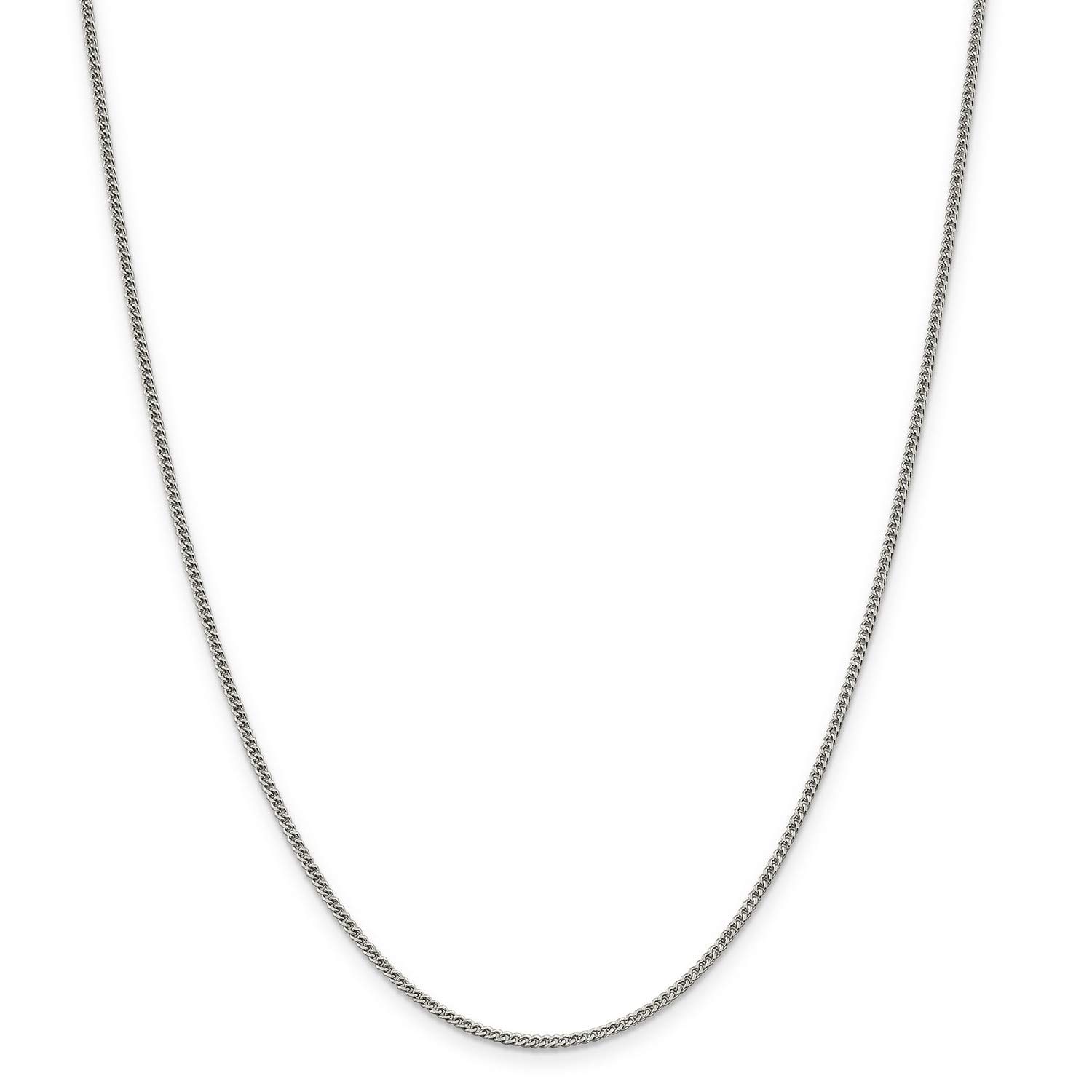 .925 Sterling Silver Curb Chain Necklace, Bracelet or Anklet - Durable & Hypoallergenic Jewelry for Women & Men - Perfect for Everyday Wear, Gifts & Special Occasions
