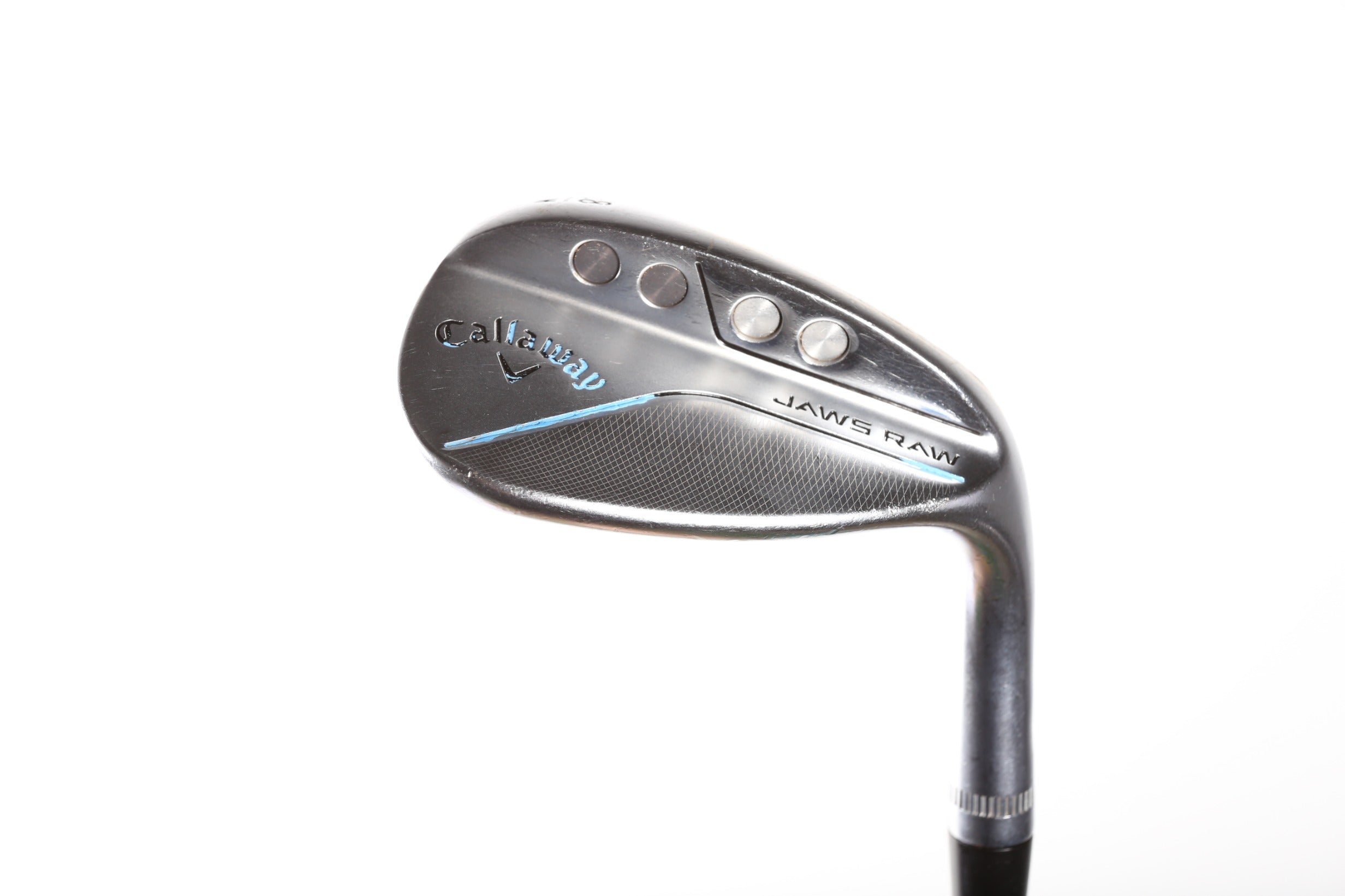 Used Callaway JAWS Raw Chrome Lob Wedge 58° Right Handed Stiff Flex Golf Club - Perfect for Short Game Shots Around the Green