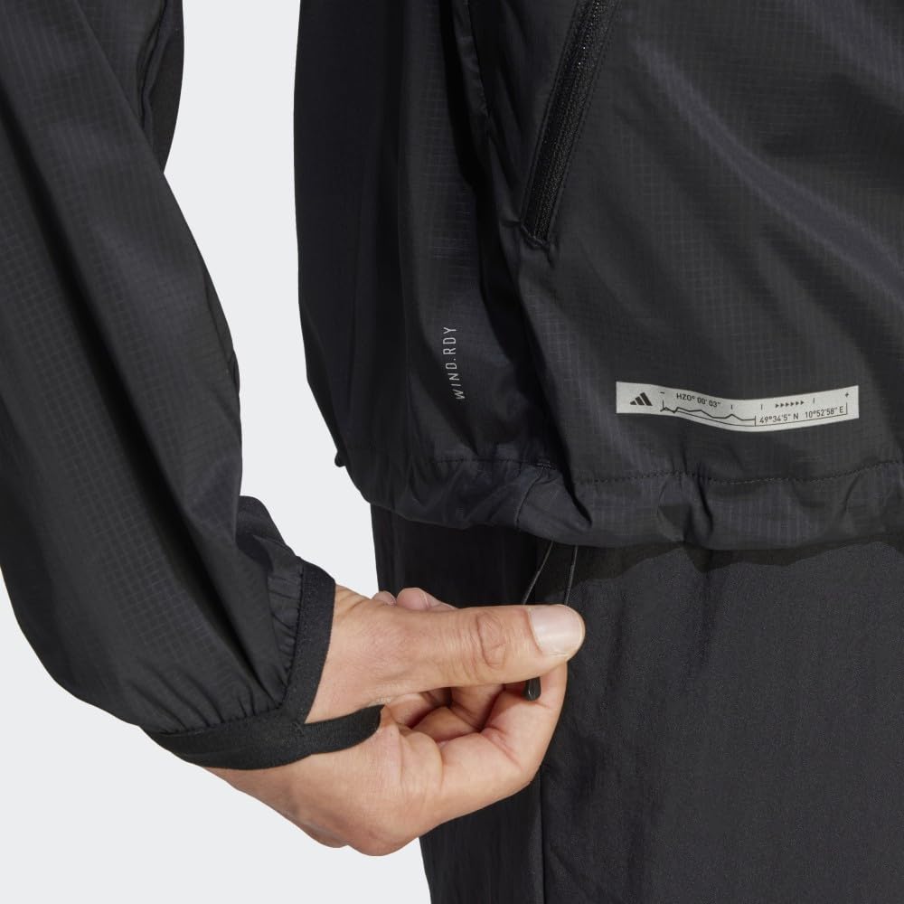 adidas Ultimate Jacket for Men - Lightweight Waterproof Windbreaker Outdoor Running Hiking Jacket - Perfect for Jogging, Travel & Casual Wear
