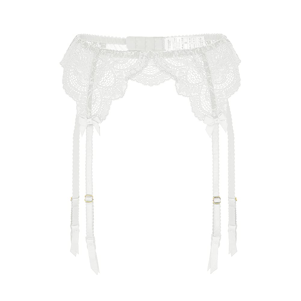 Sexy Black Lace Garter Belt for Women - Adjustable Suspender for Thigh High Stockings | Perfect for Valentine's Day, Bridal Lingerie & Romantic Nights